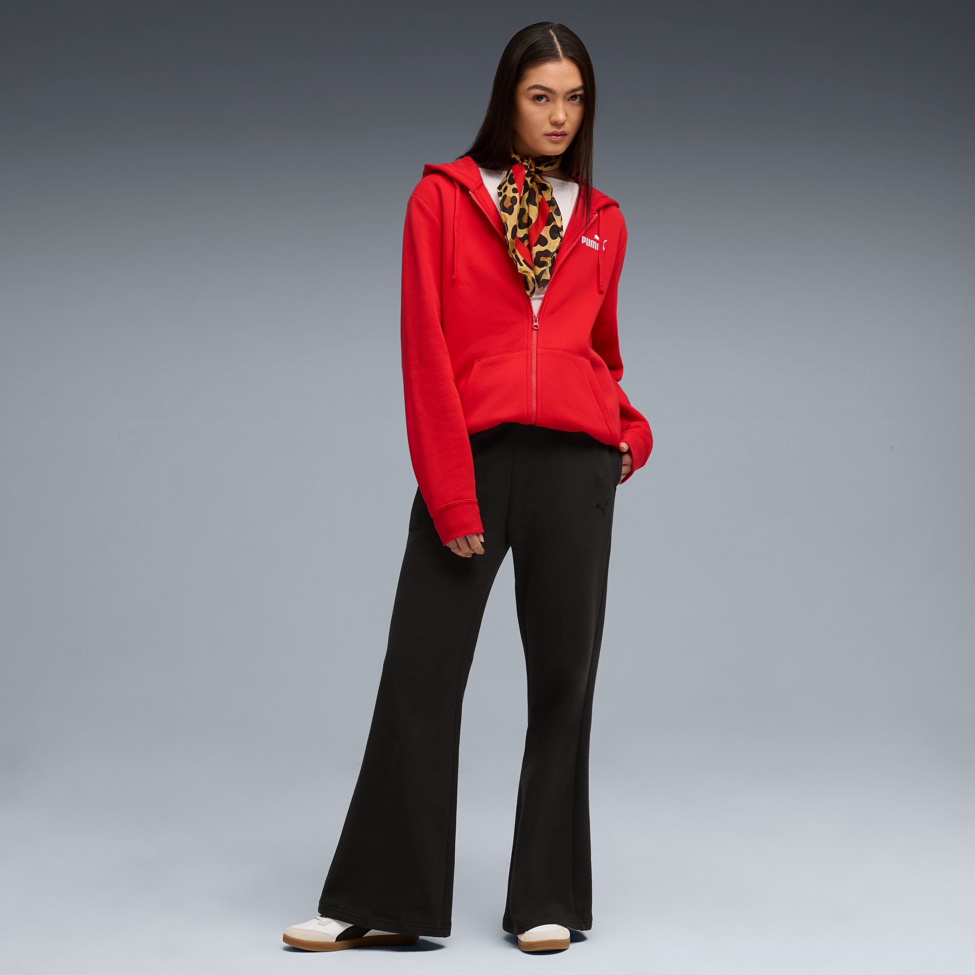 PUMA Trainingshose »HER COMFORT HIGH-WAIST STRAIGHT PANTS FL OP«