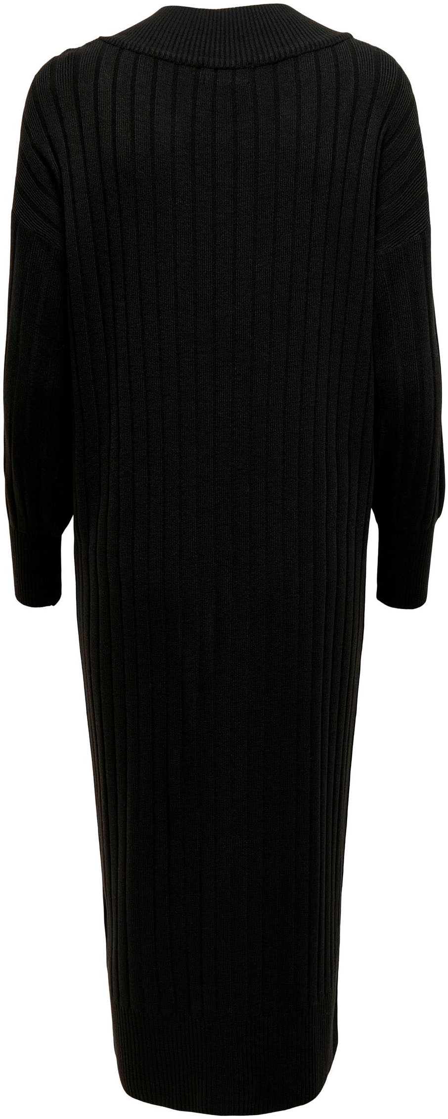 ONLY Strickkleid »ONLNEW TESSA L/S MIDI V DRESS«, mit tiefem V-Ausschnitt mit breiter Blende
