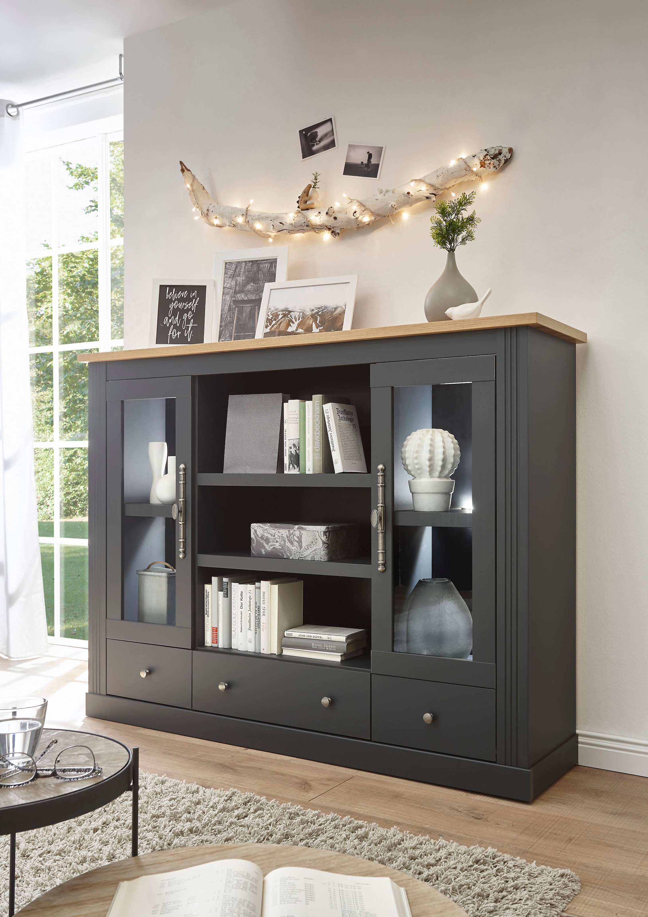 Home affaire Highboard »Westminster«, im angesagten Landhaus-Look