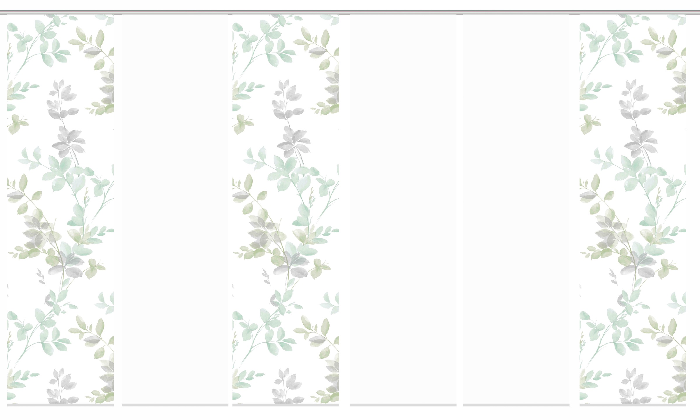 HOME WOHNIDEEN Schiebegardine »6er SET«, (6 St.), Schiebevorhang Digidruck 6er Set AYLA