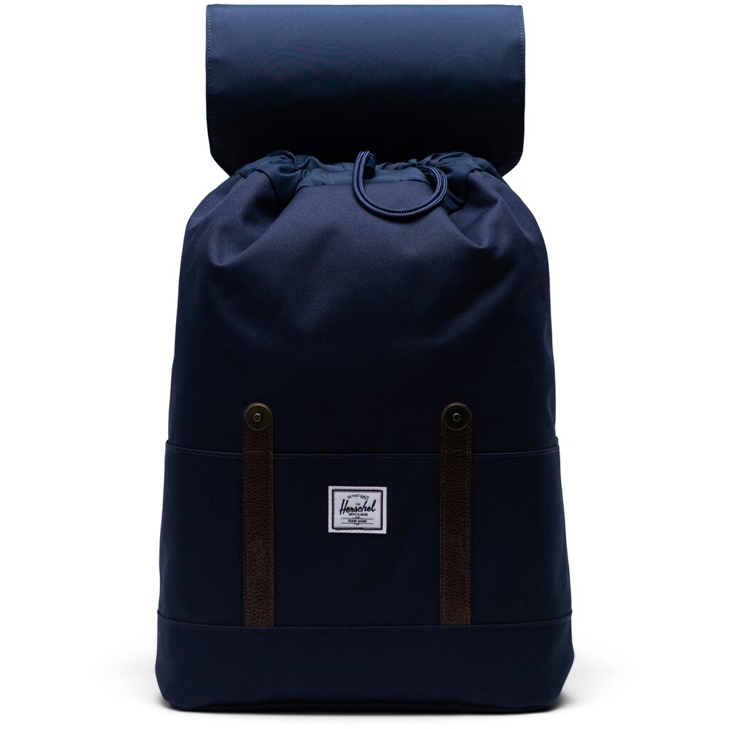 Herschel Laptoprucksack »Classic, Retreat Small, Peacoat/Coffee«, aus recyceltem Material