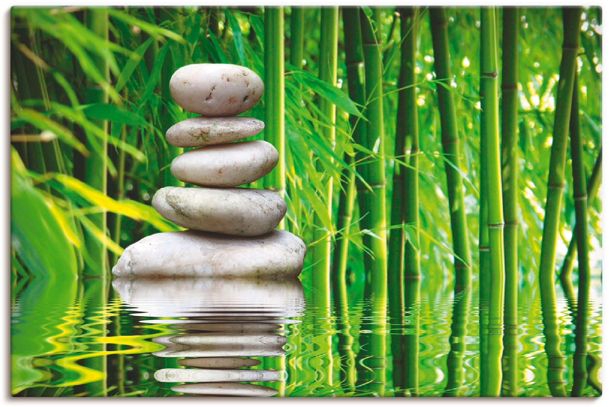 Artland Leinwandbild »Balance«, Zen, (1 St.), auf Keilrahmen gespannt