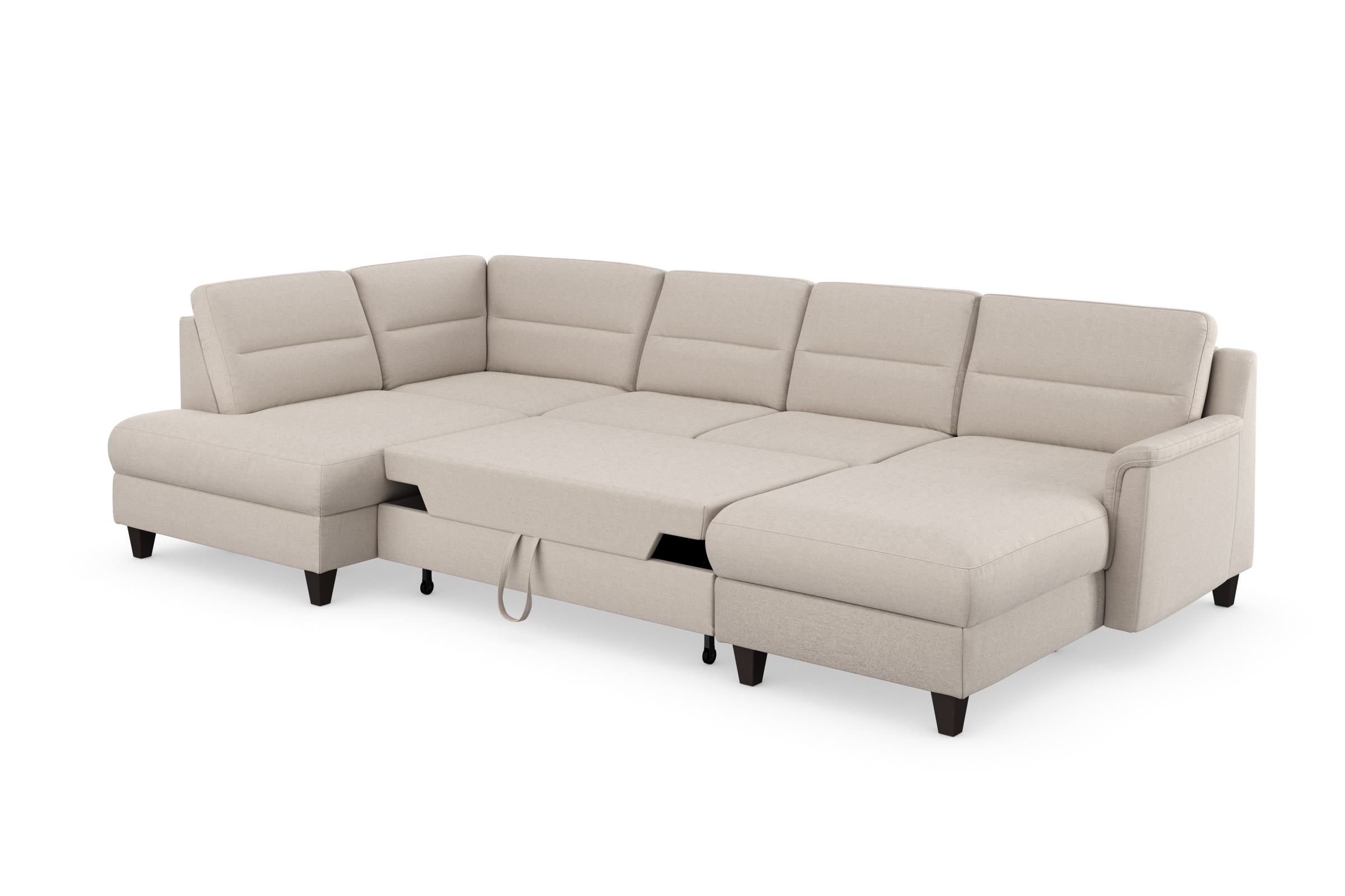sit&more Wohnlandschaft »Farö U-Form«, inklusive Federkern, wahlweise mit Bettfunktion und Bettkasten