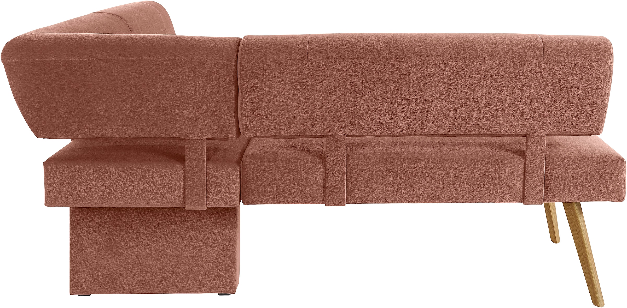 OTTO products Eckbank »Alessja«, Breite langer Schenkel 192 oder 212 cm, Gestell aus Eiche Massivholz