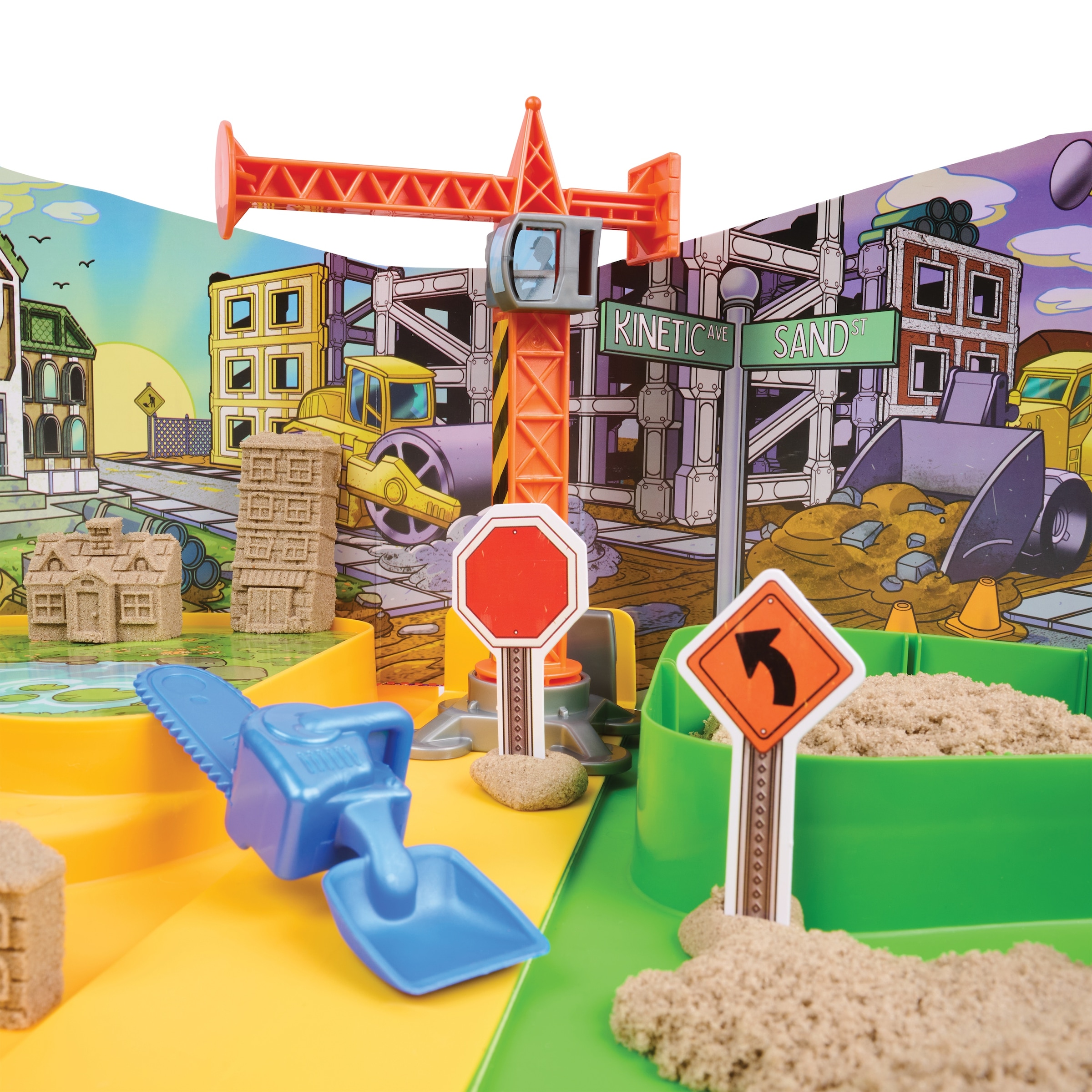 Spin Master Kreativset »Kinetic Sand Deluxe Baustellen-Koffer«