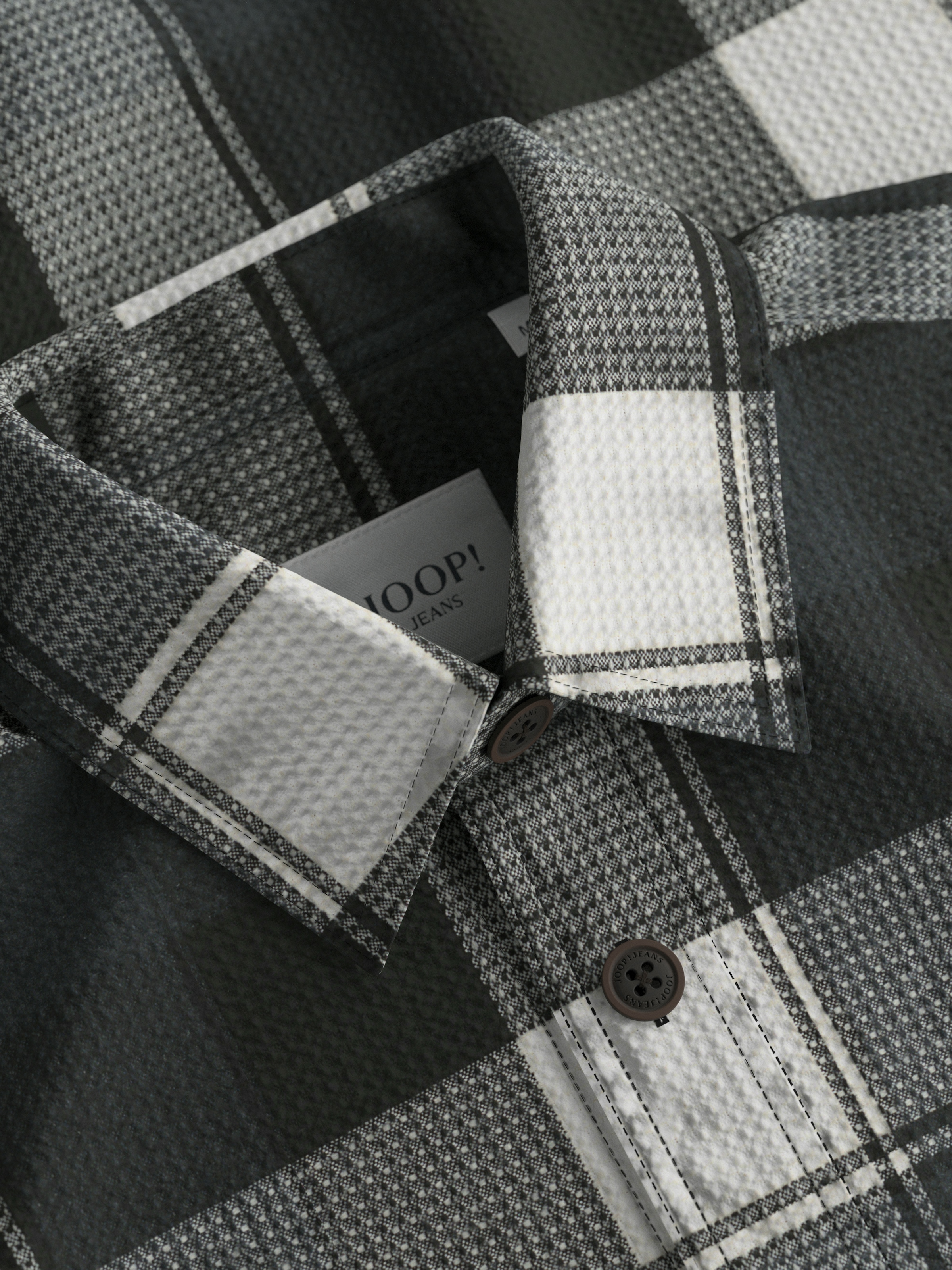 Joop Jeans Langarmhemd »Harvi1«, Mit Rundhalsausschnitt