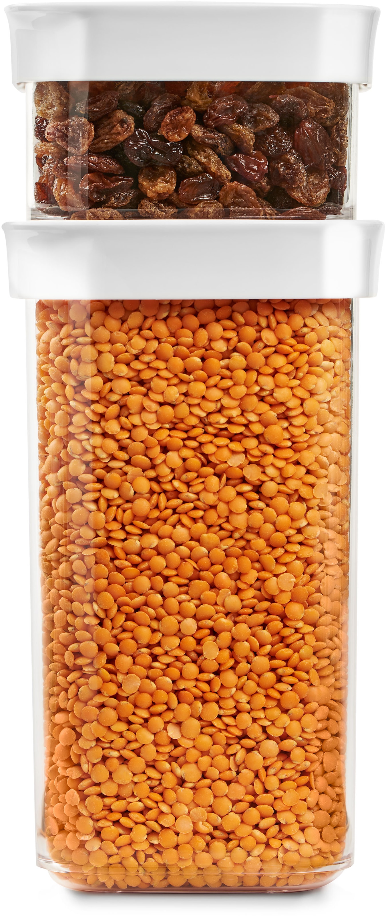 Emsa Vorratsdose »Optima«, (2 tlg.), 0,45 Liter, rechteckig, frische Dichtung, rutschfeste Stapelränder