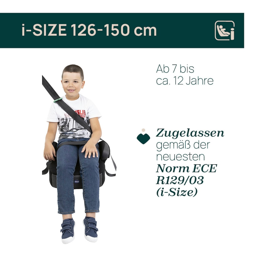 Chicco Kindersitzerhöhung »QUASAR FIX I-SIZE«, 126-150 cm