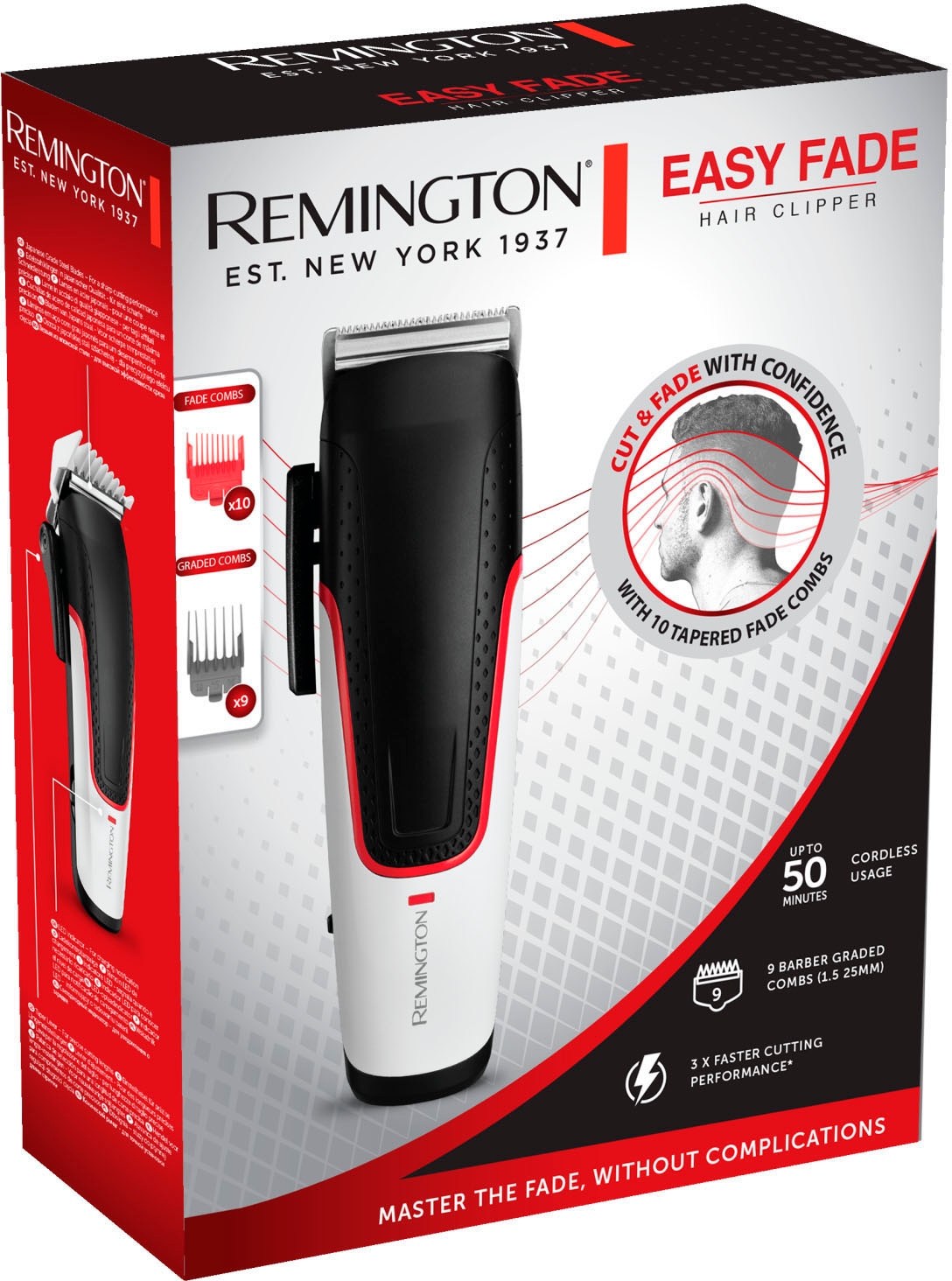 Remington Haarschneider »Easy Fade HC500«, 21 Aufsätze, mit Barber-Fading-Technik für vielzählige Styles