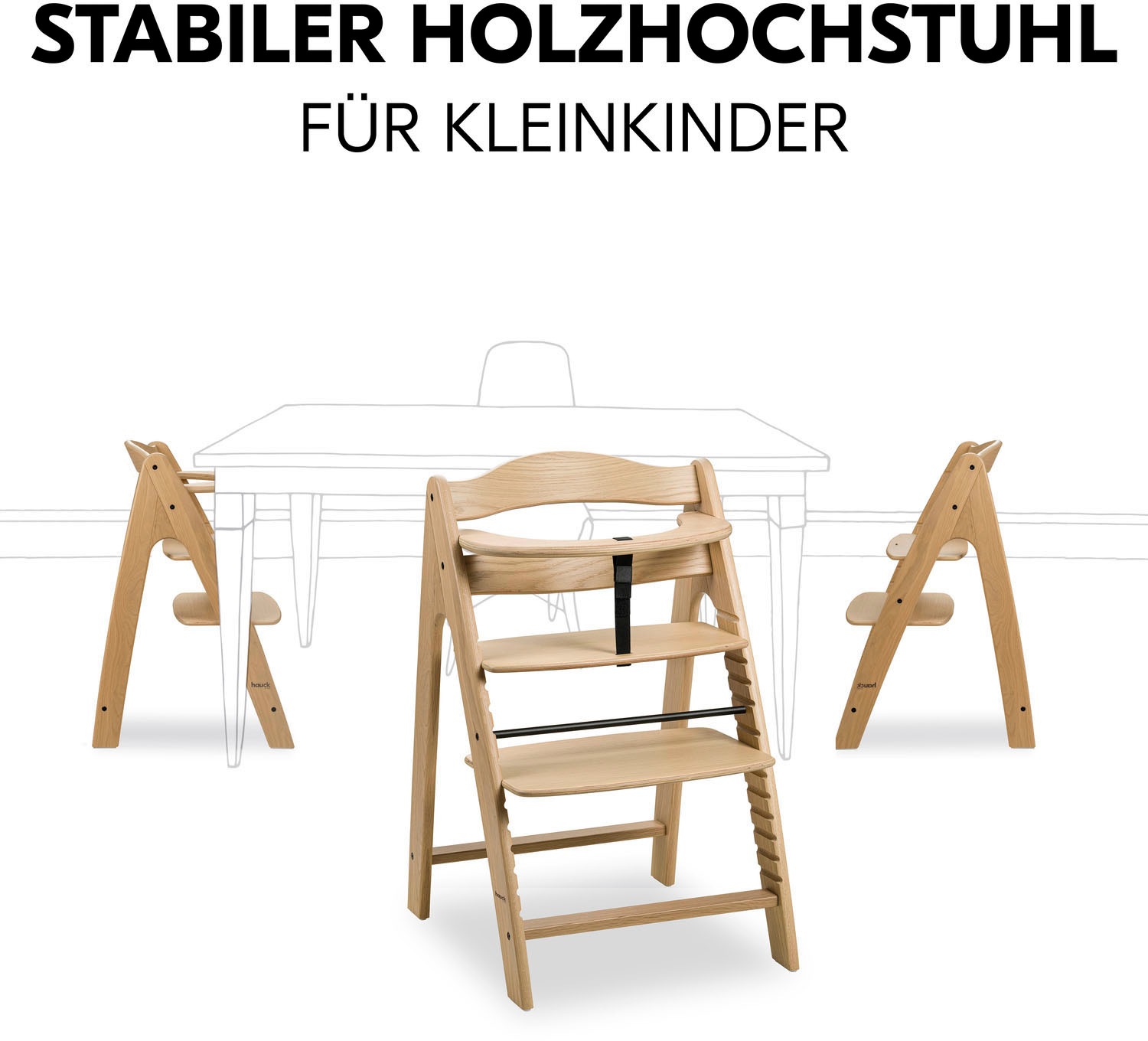 Hauck Hochstuhl »Arketa, oak«, FSC® - schützt Wald - weltweit
