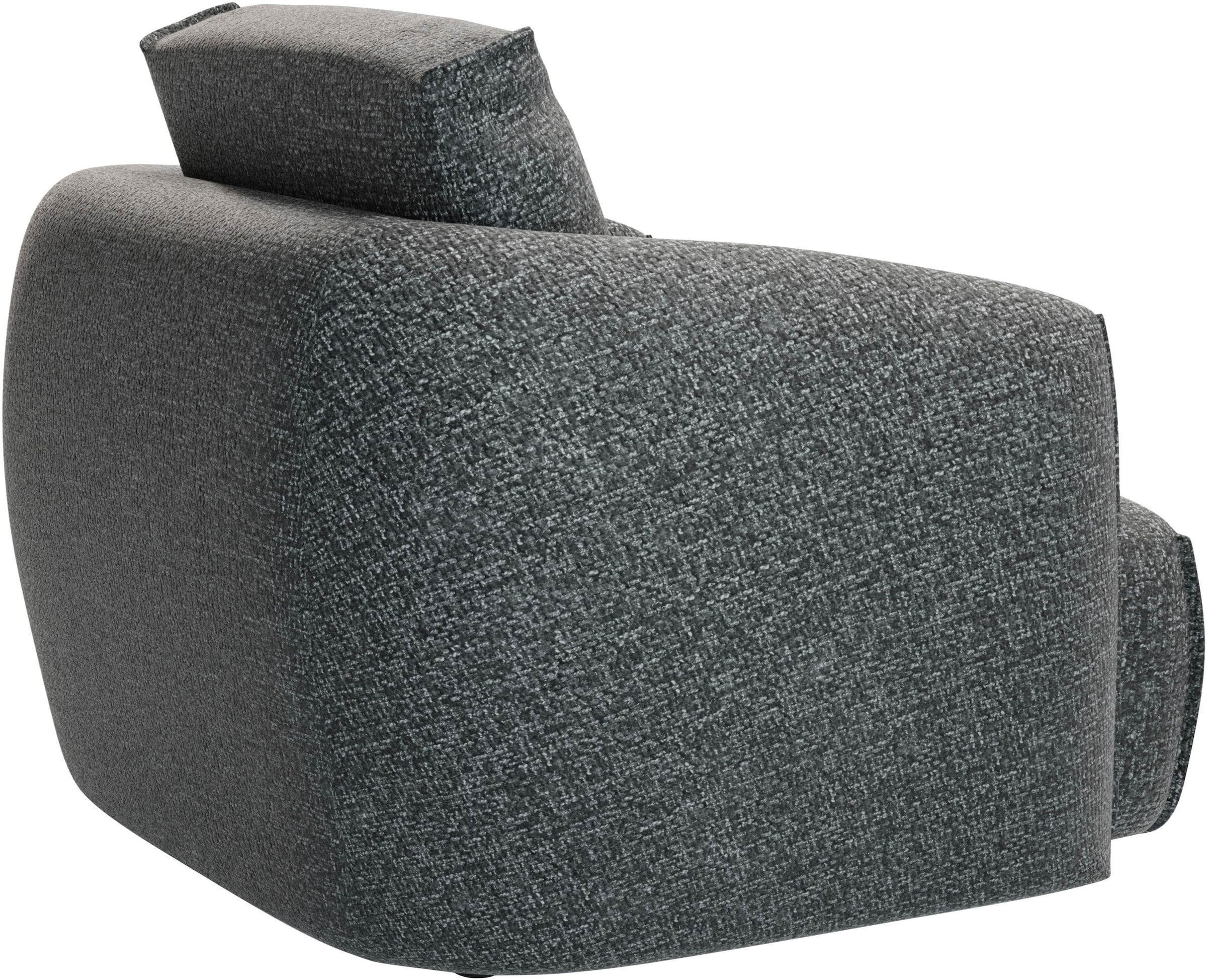 TRENDMANUFAKTUR Sessel »Shawn, Loungesessel, Designsessel, elegant geschwungen Armlehnen« organische Form, bequem, mit hochwertigem Bezug