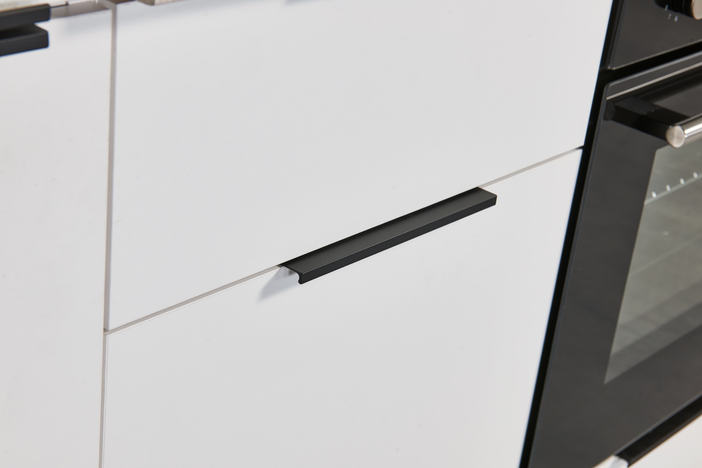 BASIC by Balculina Küchenzeile »Makrona B/H/T 340x215x60 cm« Breite 340 cm, wahlweise mit E-Geräten und Induktion