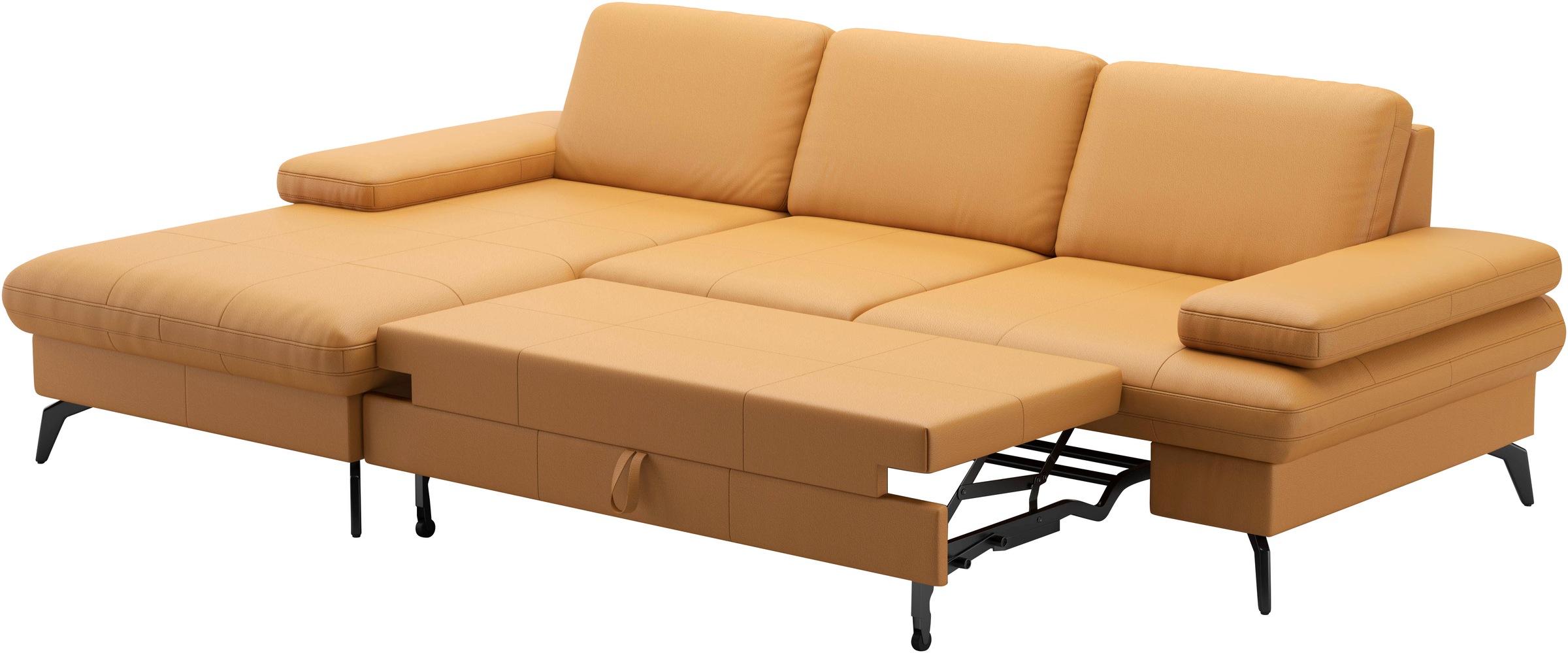 sit&more Ecksofa »Morris L-Form, inkl. Sitztiefenverstellung«, wahlweise mit Armteilverstellung, Bettfunktion & Bettkasten
