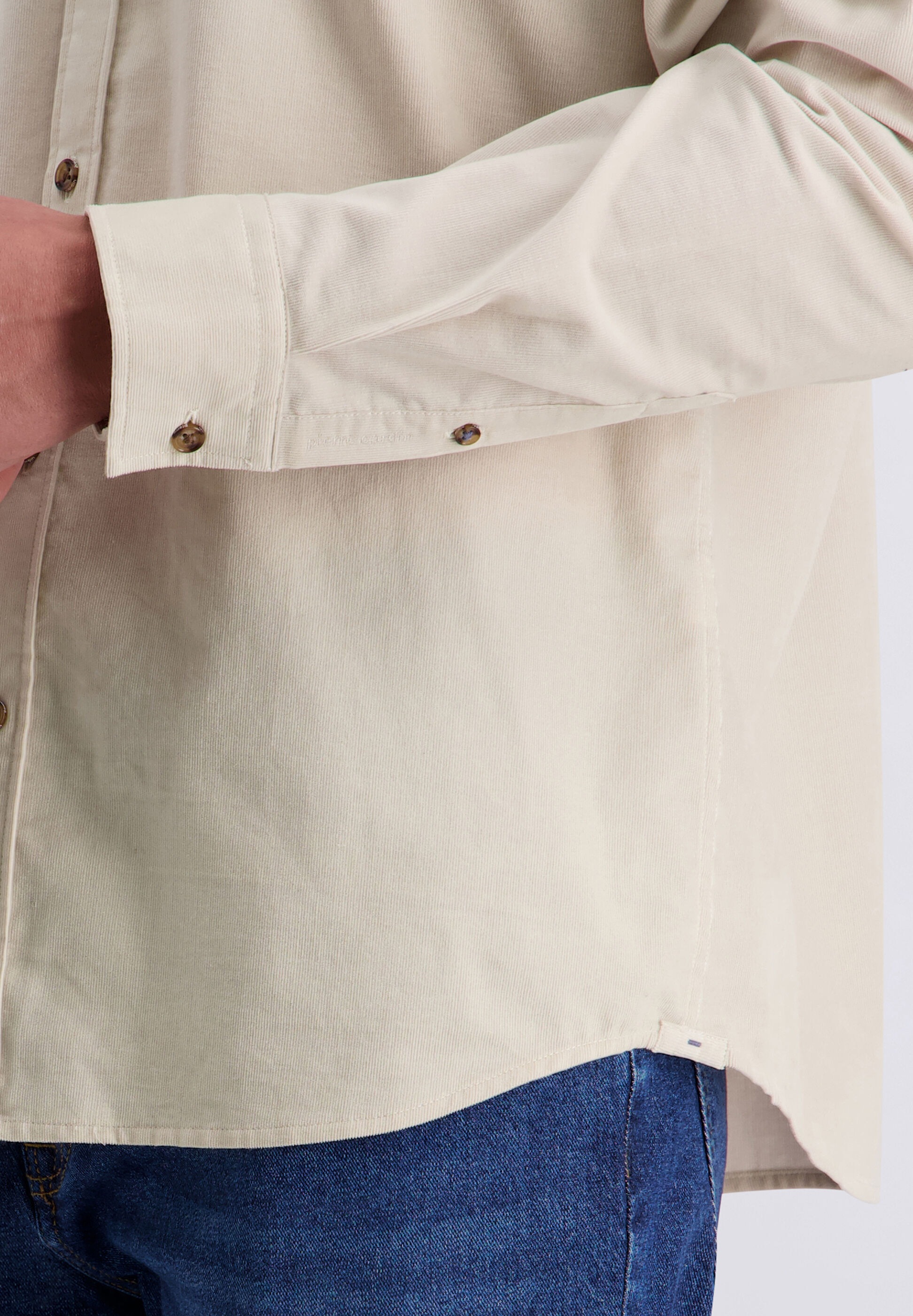 Pierre Cardin Langarmhemd »Pierre Cardin Hemd« aus Babycord mit Lyocell