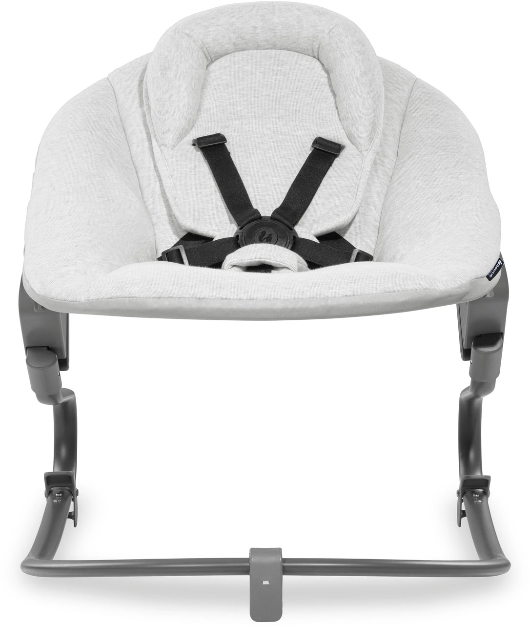 Hauck Babywippe »Alpha Bouncer Premium, Light Grey«, bis 9 kg, für Neugeborene mit Wippgestell, für Hochstuhl Alpha+ und Beta+