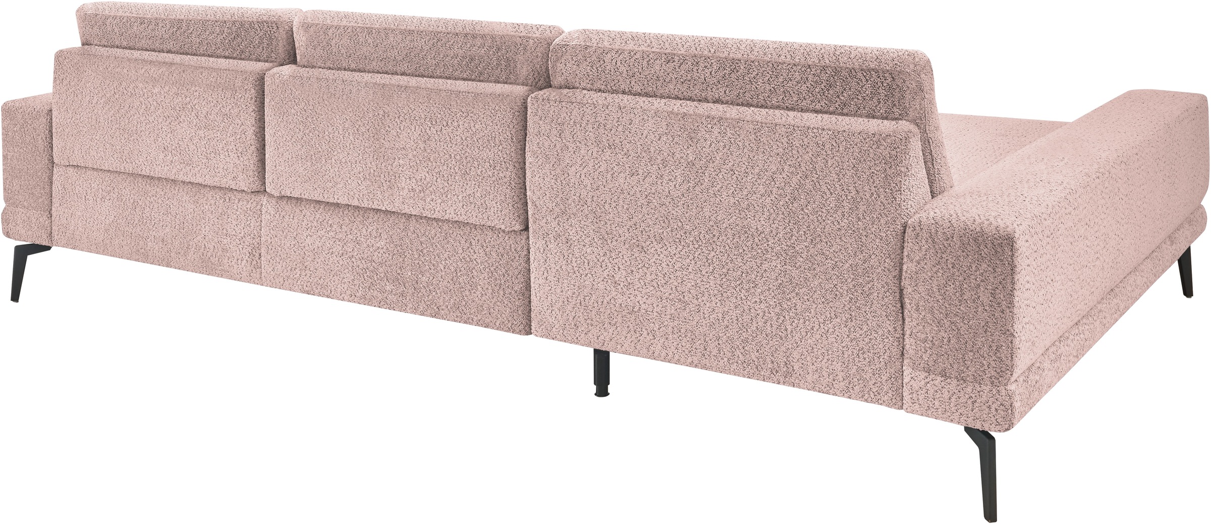 set one by Musterring Ecksofa »SO 3600 optimaler Sitzkomfort in Federkern o. Kaltschaum, 2 Sitzhöhen«, Sitzhöhe 42 cm, Kaltschaum, B 293 x T 180 cm, Kama rose