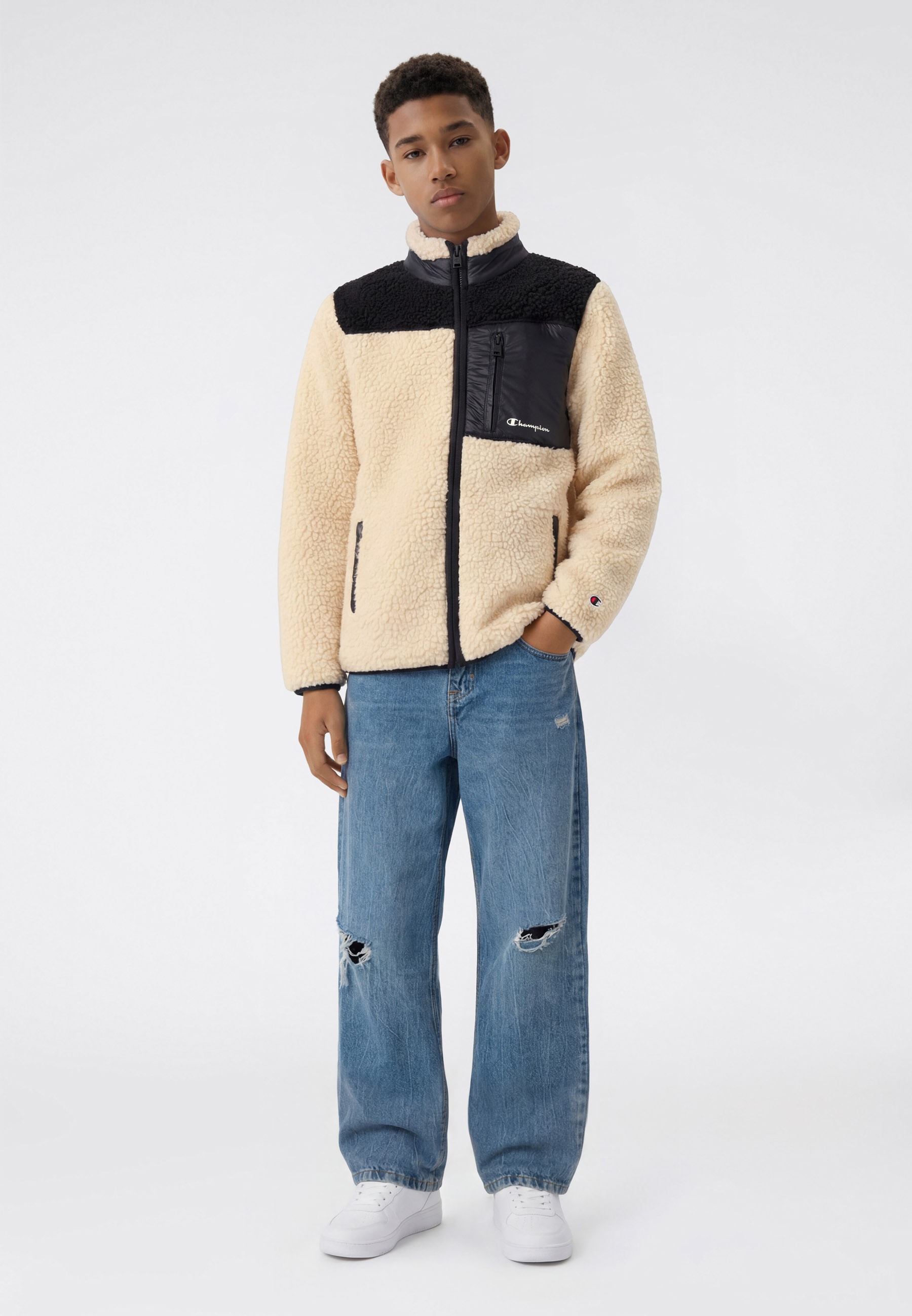 Champion Fleecejacke »SPORTWEAR ZIP-UP Standard Fit Polar« sportlicher Stil, aus Polyester, für Freizeitaktivitäten