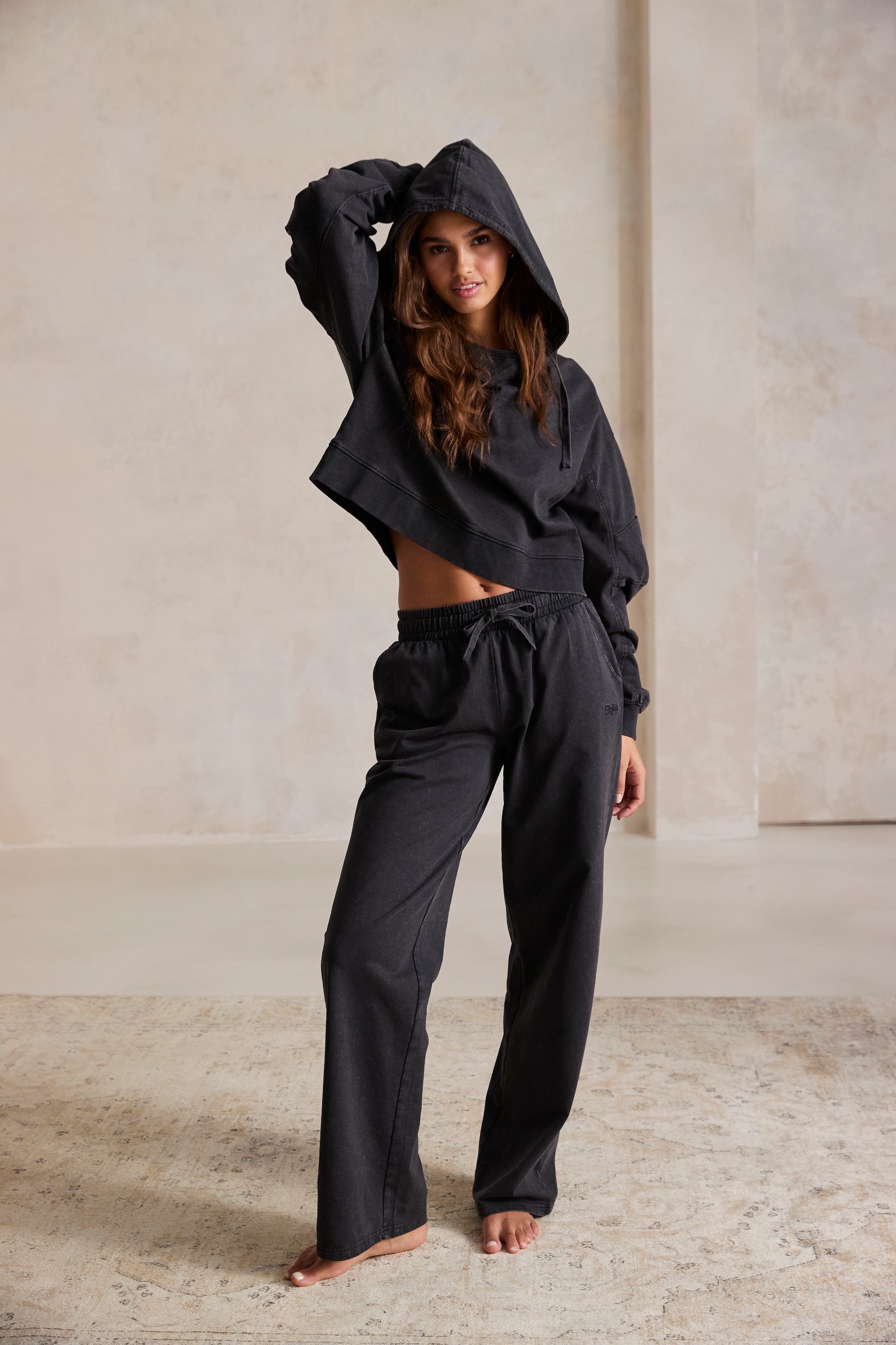 Buffalo Sweathose, Loungehose im Used-Look, Loungewear