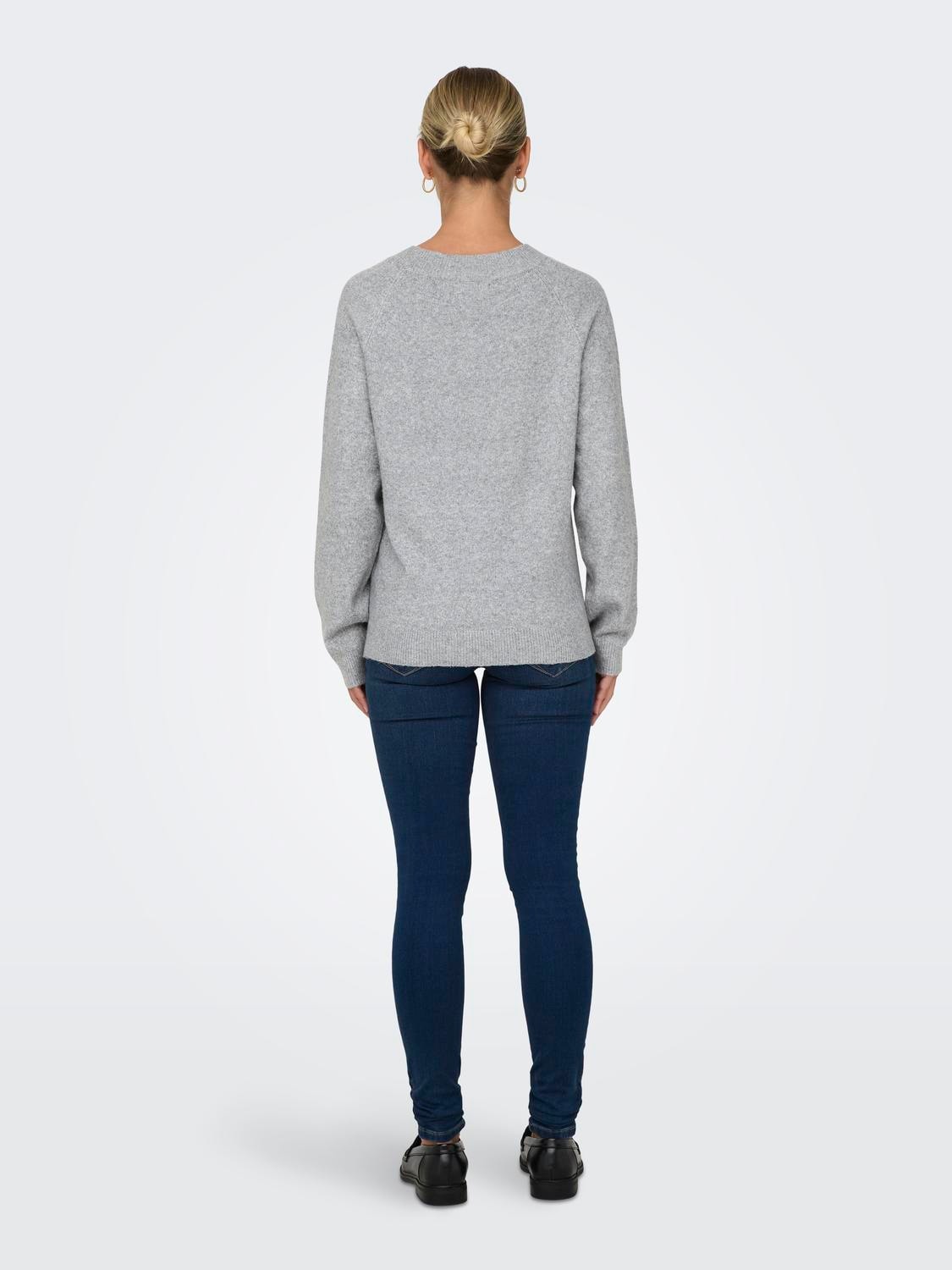 ONLY Rundhalspullover »ONLRICA LIFE L/S PULLOVER KNT NOOS«