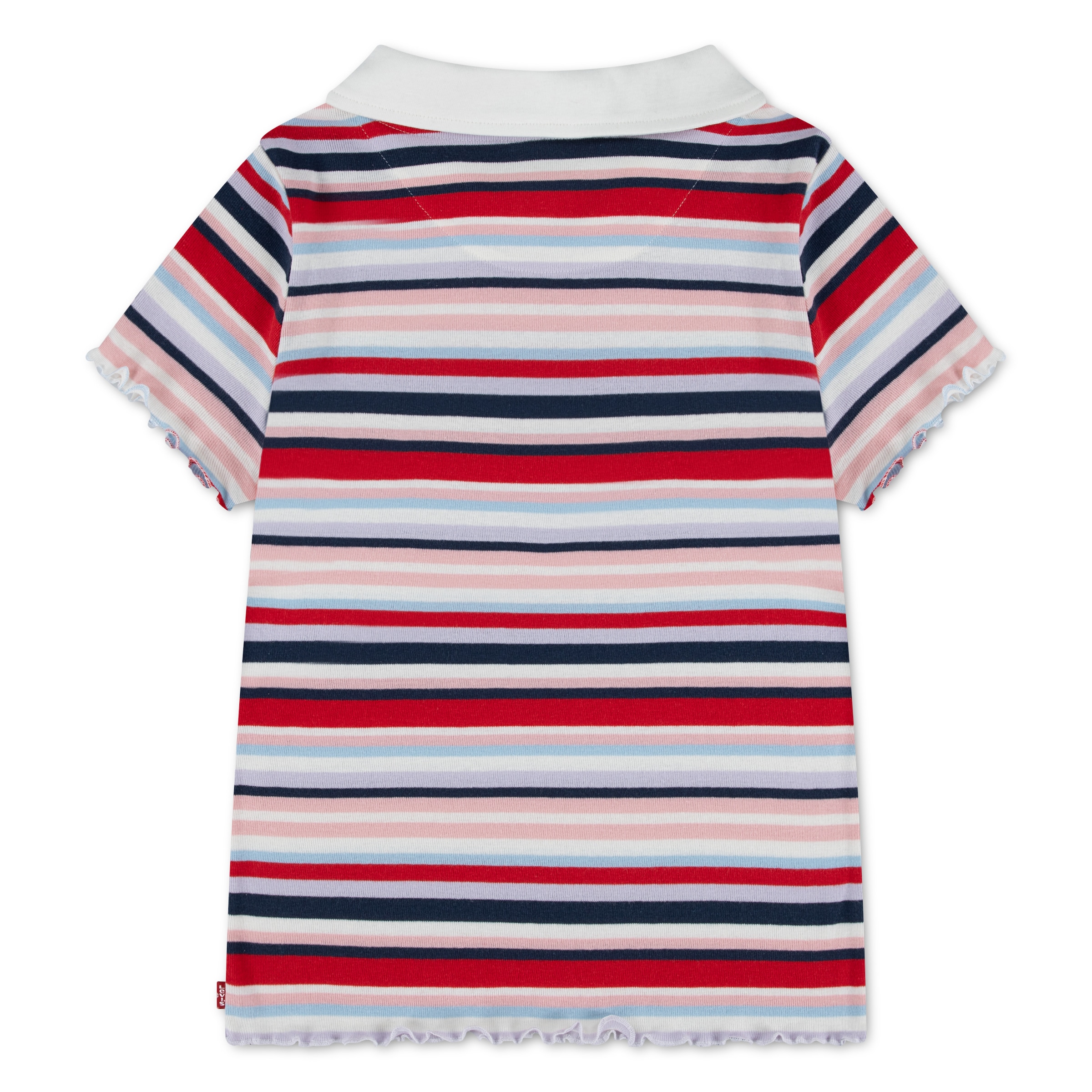 Levi's® Kids Poloshirt »LVG POLO SS KNIT TOP« mit gewellten Abschlüssen, im Streifendessin