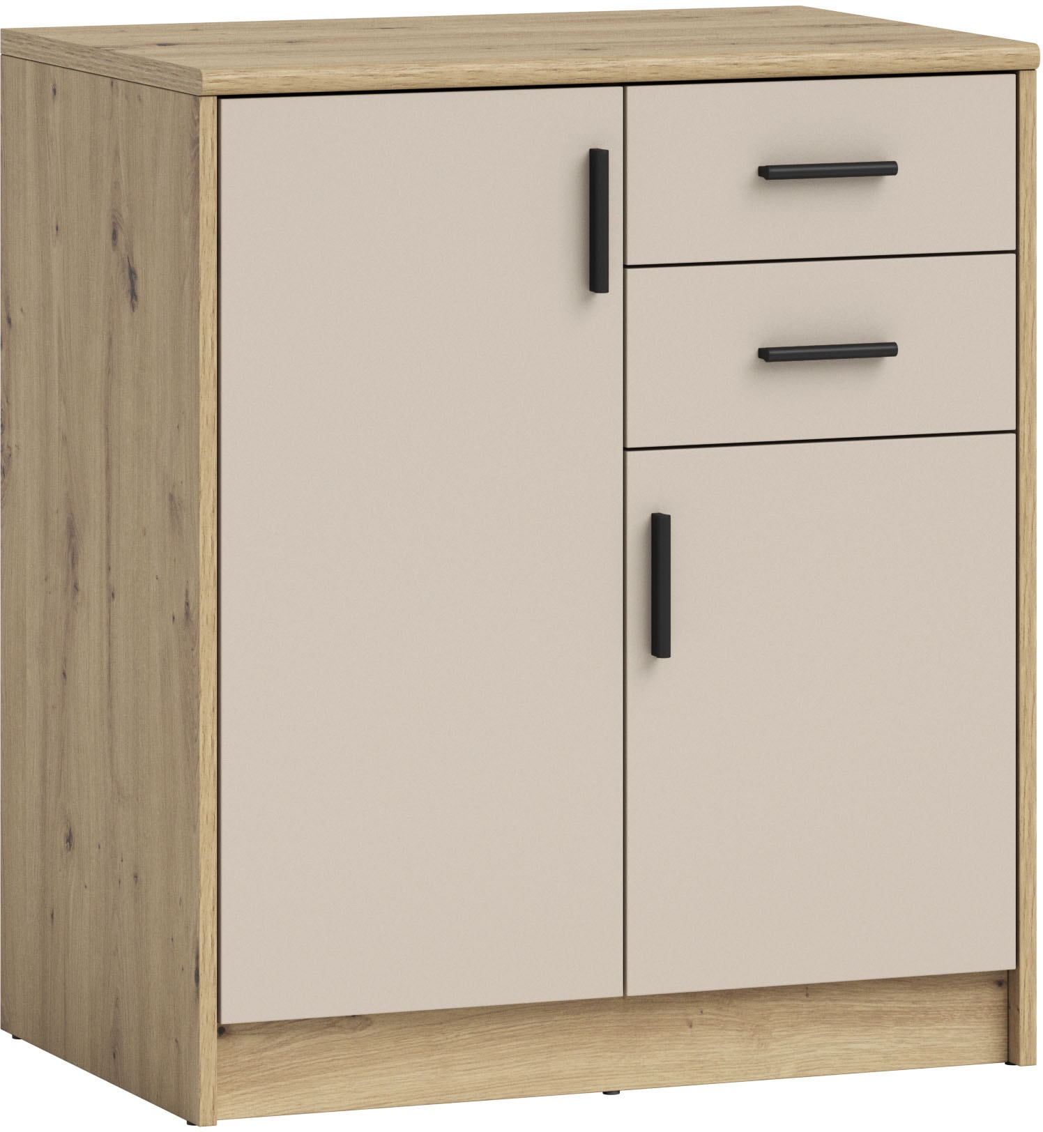 HBZ Sideboard »Nelly Kommode, BxHxT 74x86x50cm« 1 Stk. tlg. Breite 74cm, Einlegeböden verstellbar, foliert