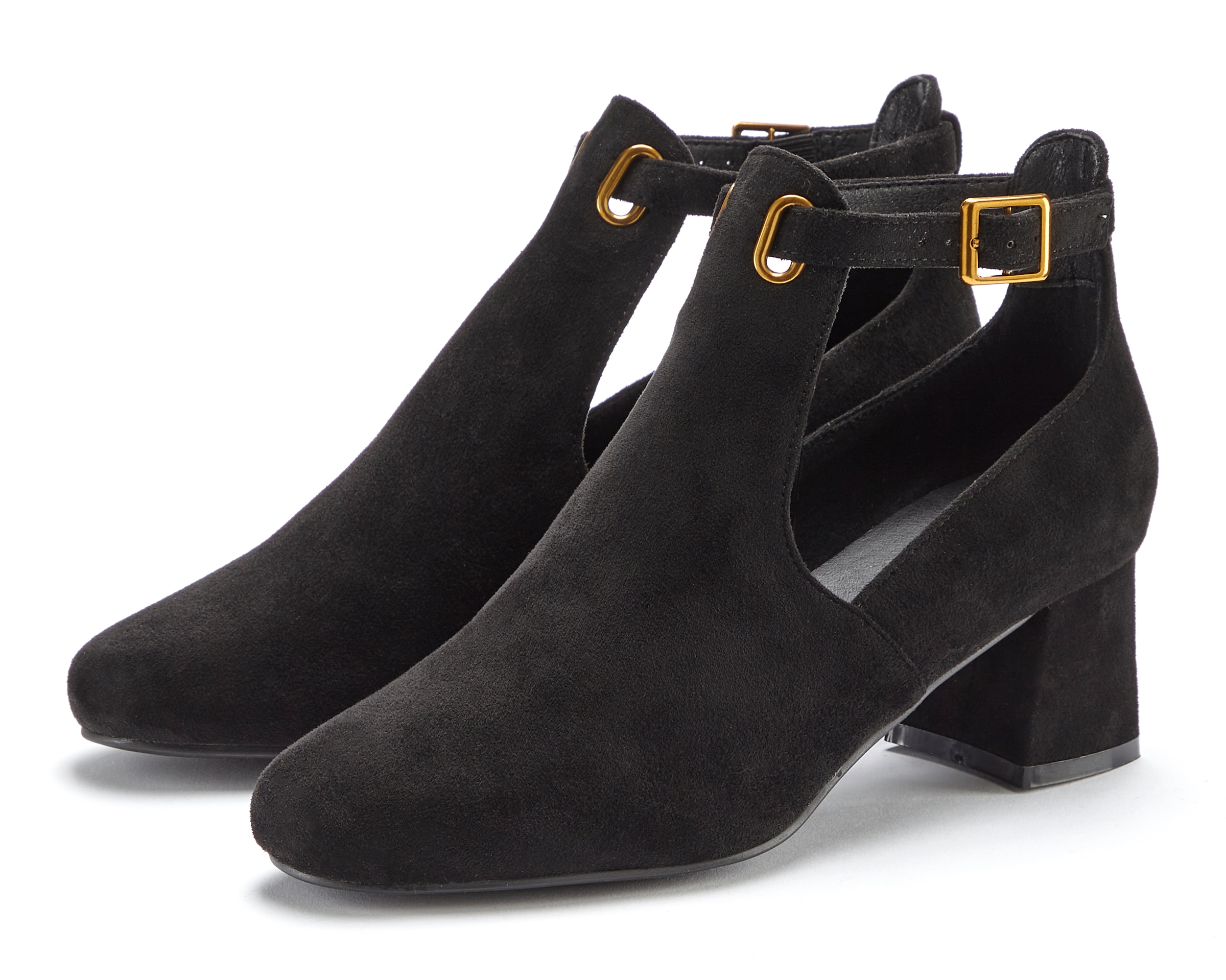 Stiefelette, Stiefel, Boots mit Blockabsatz und besonders softer Innensohle VEGAN