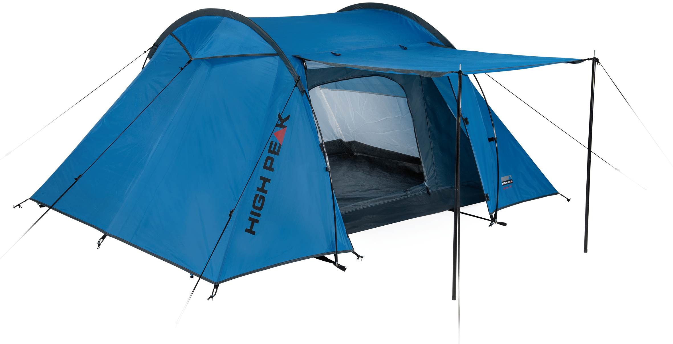 High Peak, Tunnelzelt »Zelt Kalmar 2« 2 Personen mit Transporttasche, blau-grau, Tunnelzelt