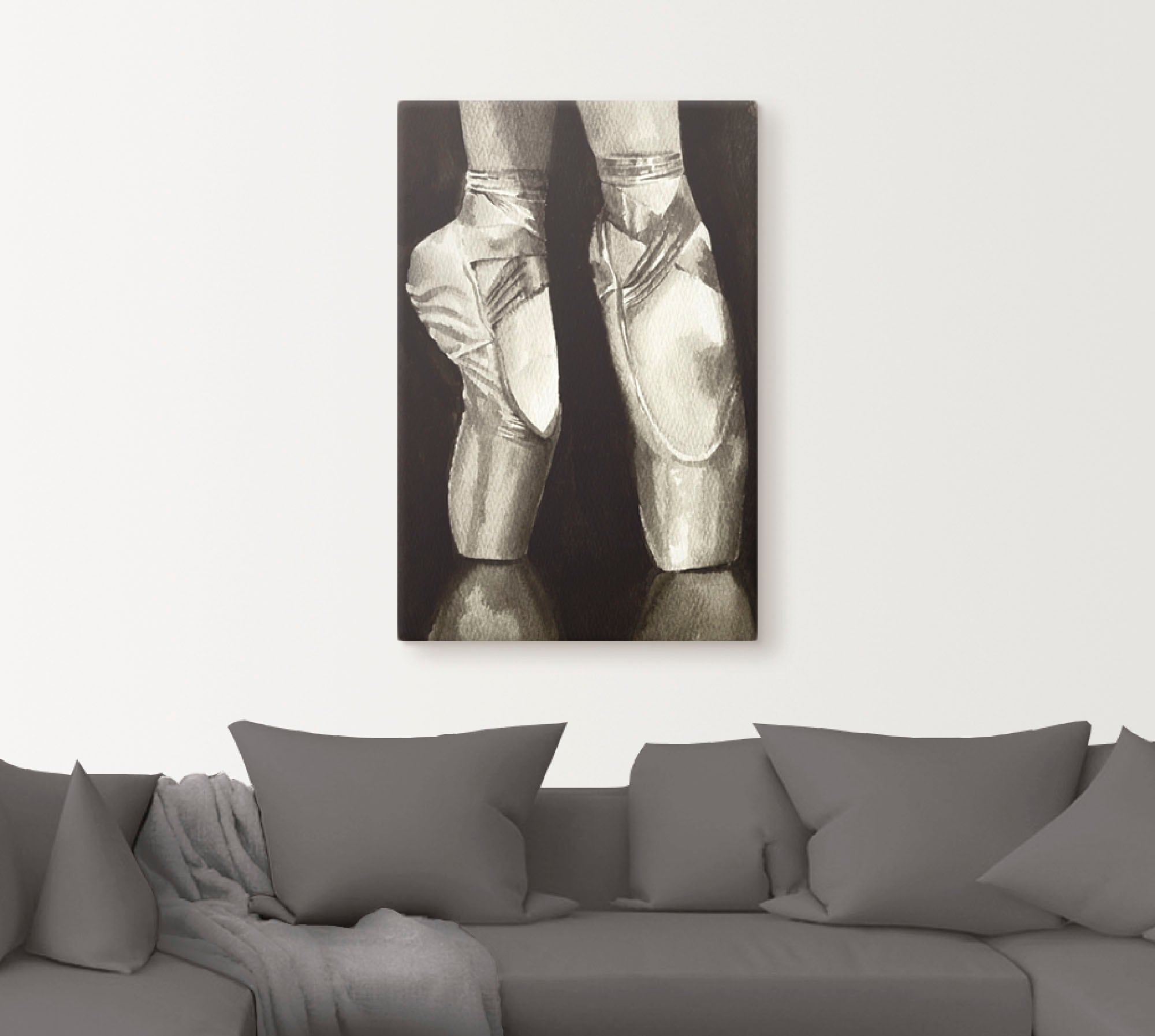 Artland Wandbild »Balletschuhe II«, Sport, (1 St.), als Leinwandbild, Poster in verschied. Größen