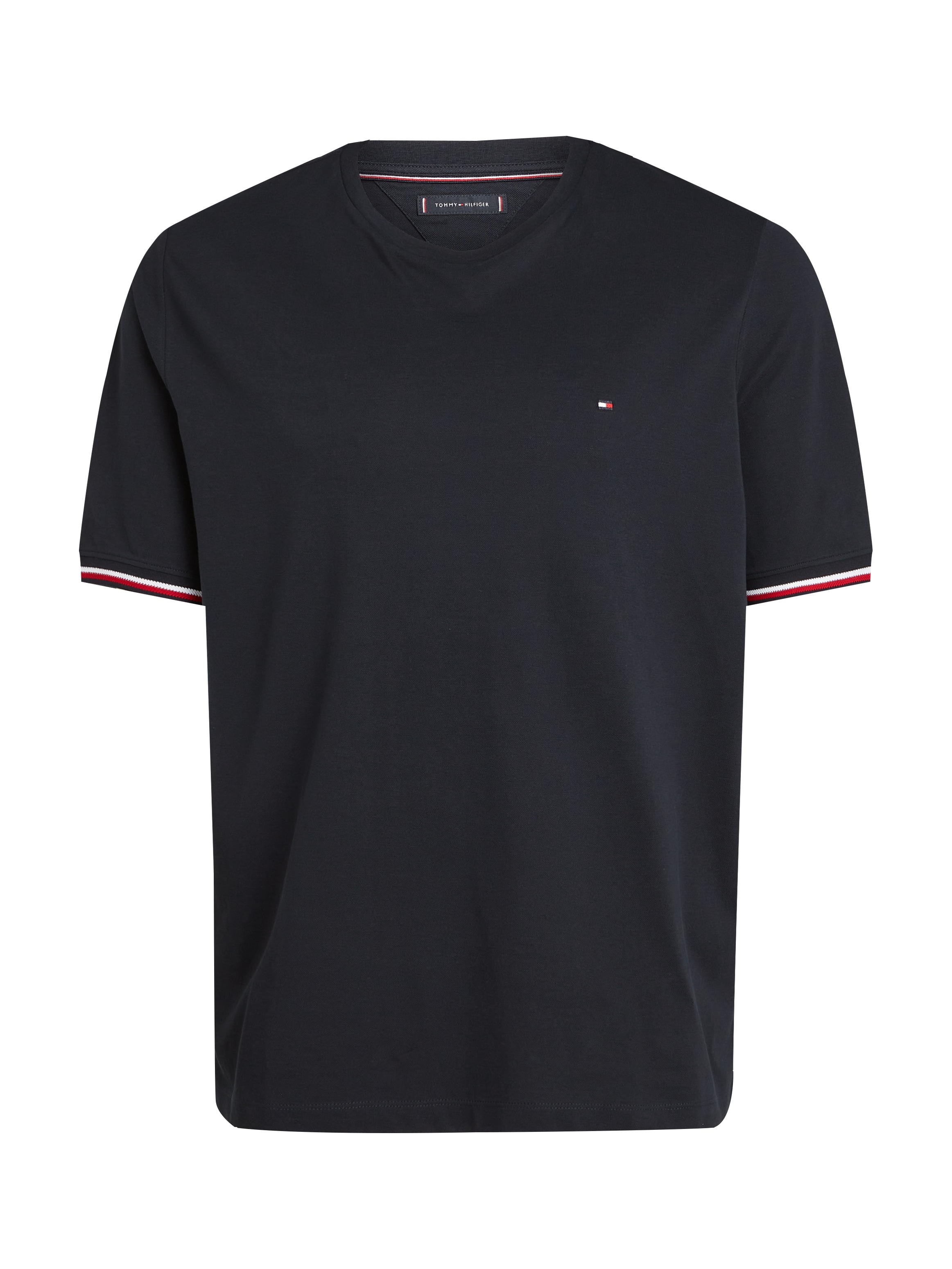 Tommy Hilfiger Big & Tall T-Shirt »BT-GLOBAL STRIPE CUFF TEE-B«, Große Größen
