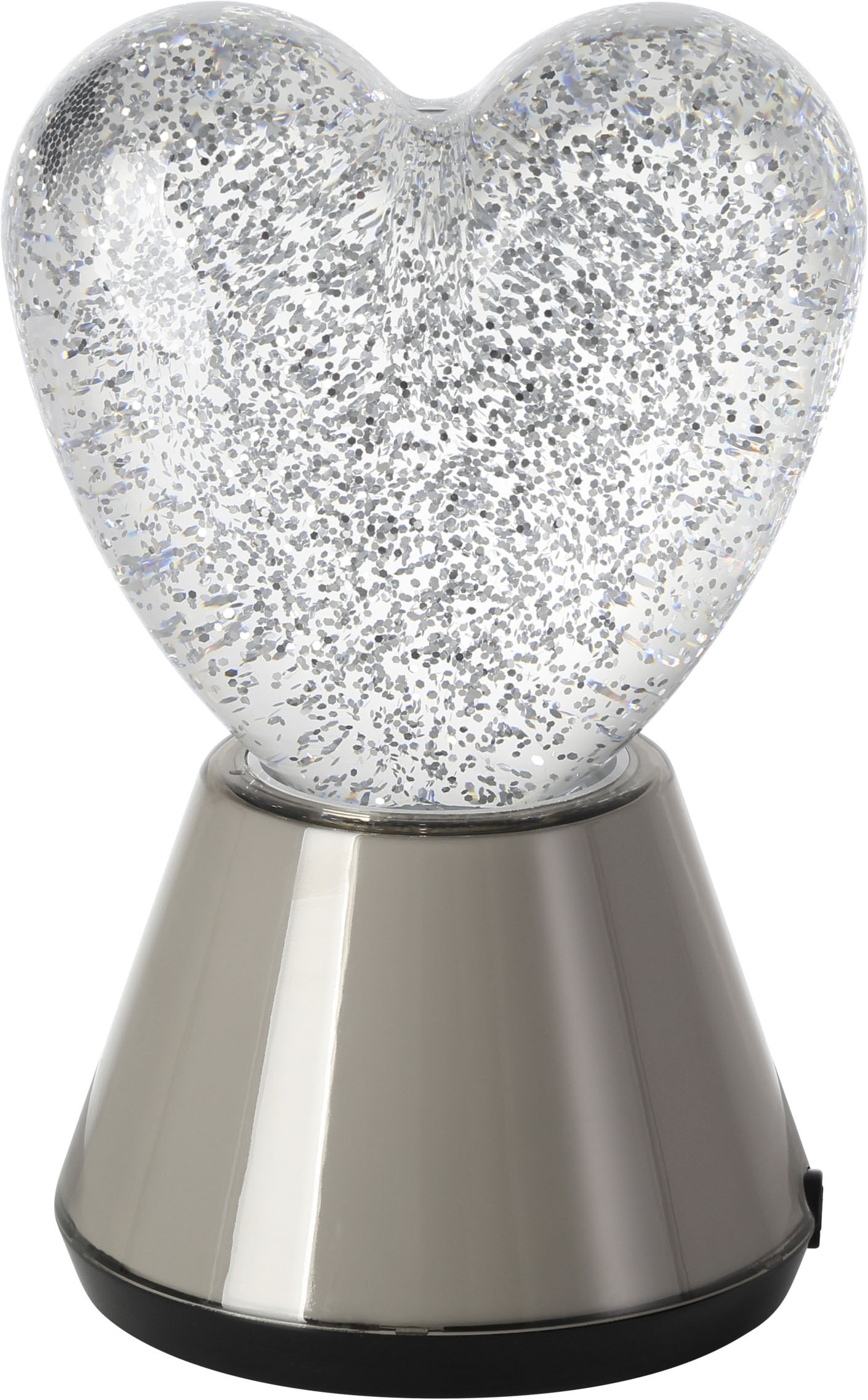EGLO LED Tischleuchte »GLITTER« LED-Modul 1 Stk. LED Glitzer Tischlampe Glitter, RGB Glitzerlampe mit Farbwechsel