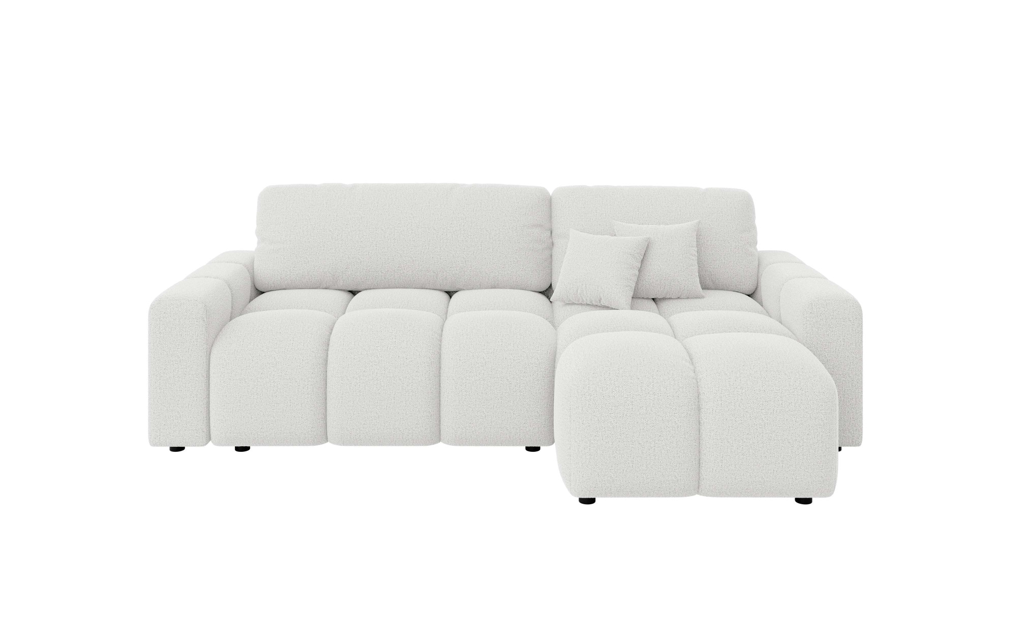 INOSIGN Ecksofa »FELICI, Schlafsofa 233cm, L-Form mit Recamiere beidseitig montierbar«, Designsofa mit Bettfunktion und Bettkasten, Maße B/T/H: 233/142/88 cm
