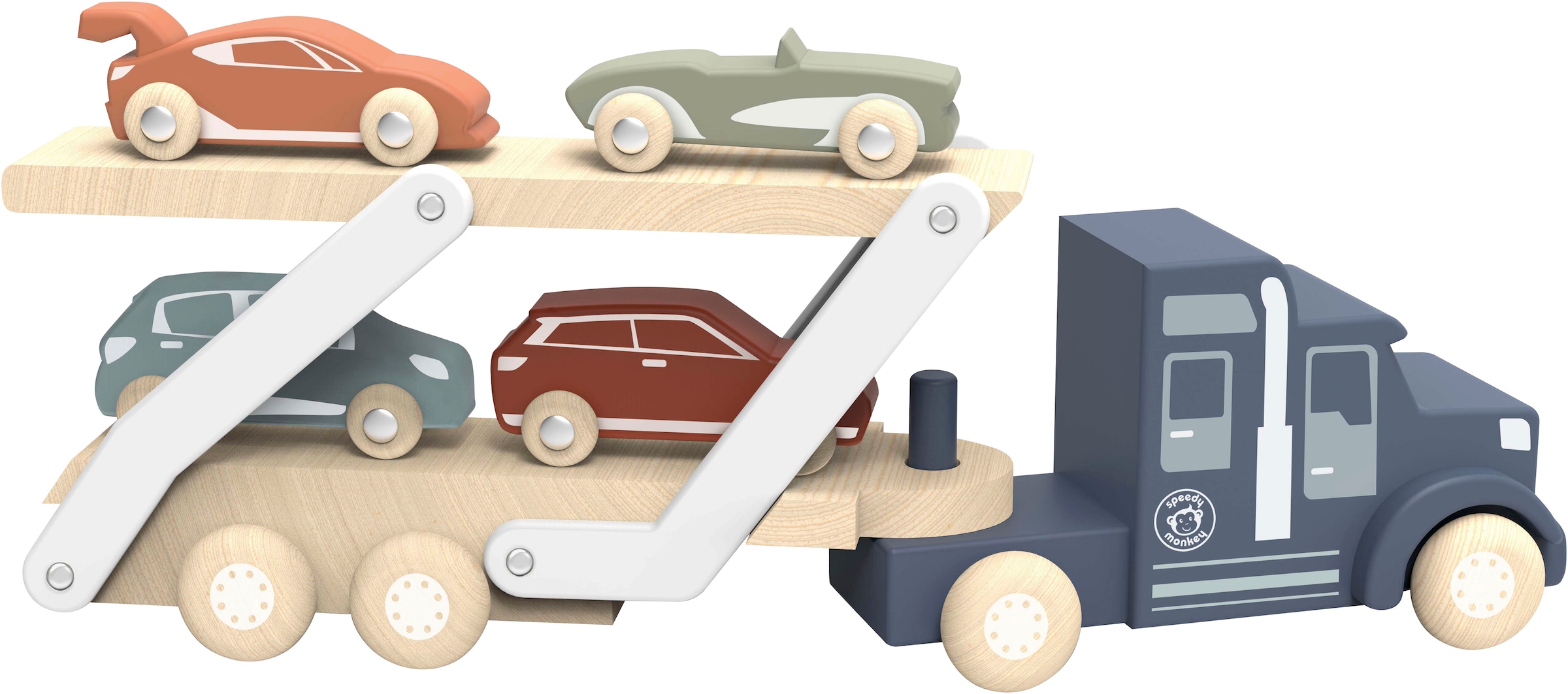 speedy monkey Spielzeug-Transporter »Autotransporter«, aus Holz; FSC®- schützt Wald - weltweit