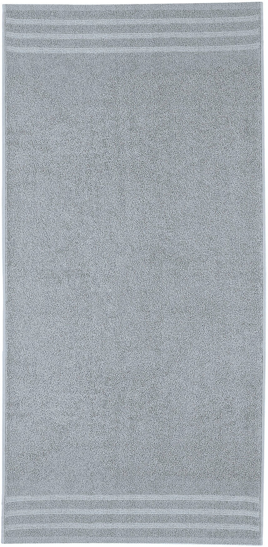 Kleine Wolke Handtuch Set »Royal, 6 Stück (4 Handtücher 50/100 cm + 2 Duschtücher 70/140 cm)«, Set, 6 tlg., Frottier, Uni Farben, mit Bordüre, weich, in verschiedenen Sets erhältlich