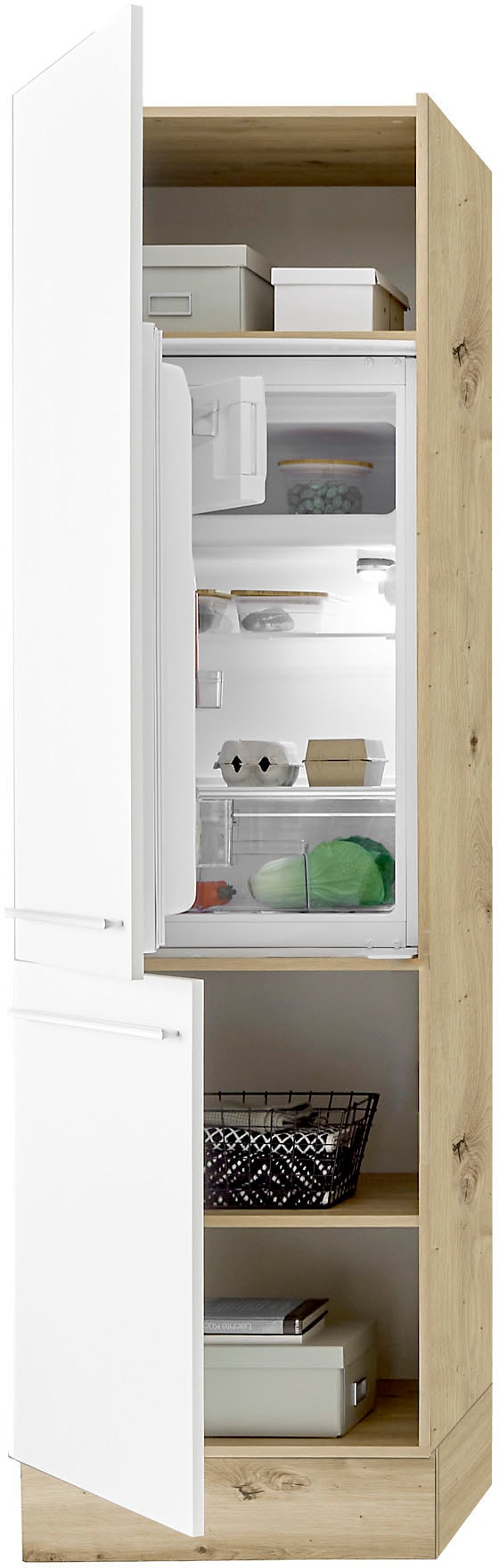 KOCHSTATION Küchenzeile »KS-Florida mit 38mm starker Arbeitsplatte« Breite 270 cm, wahlweise mit E-Geräten, Soft-Close-Funktion