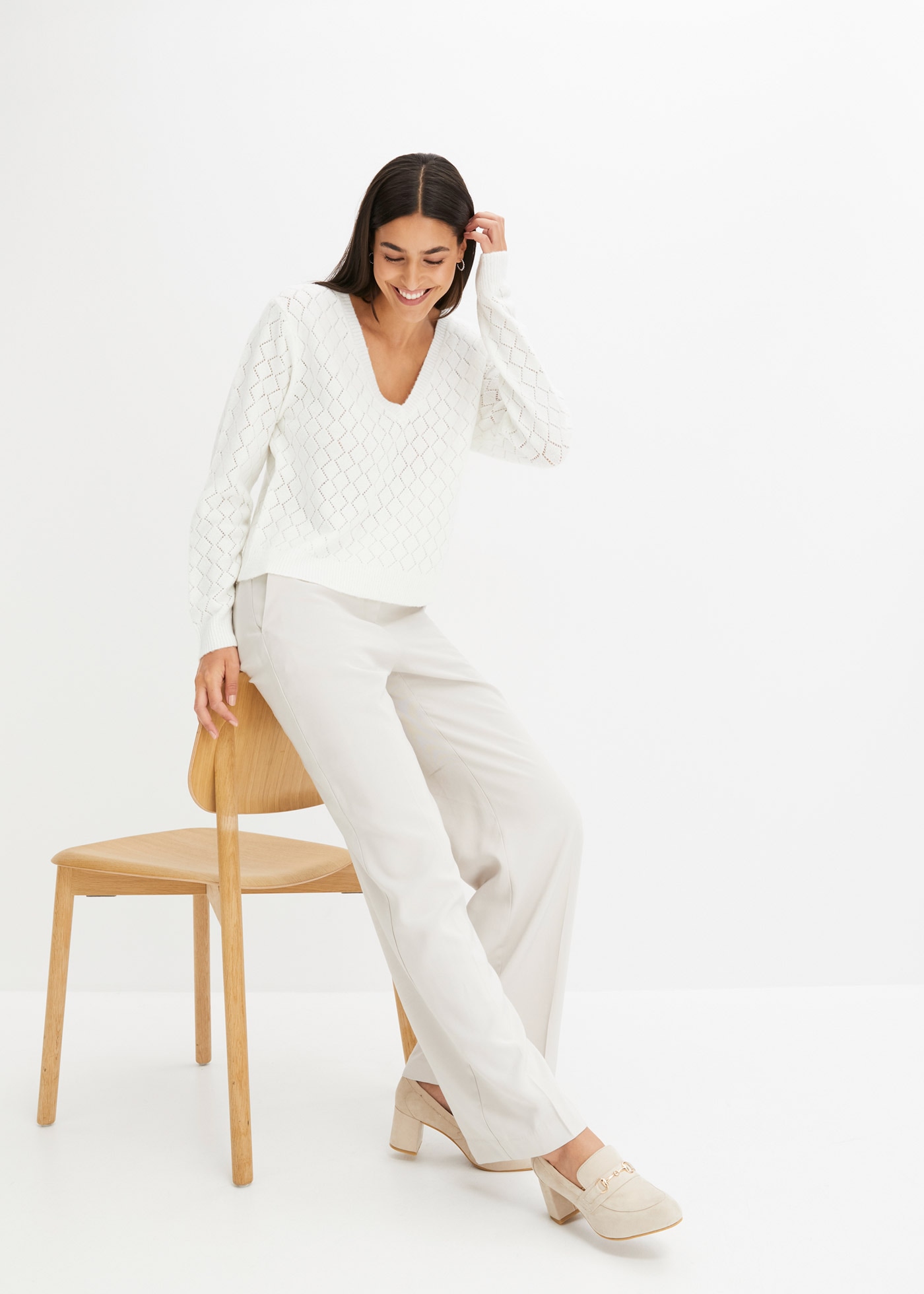 bonprix Ajourpullover »Ajour-Pullover« Ajour-Pullover