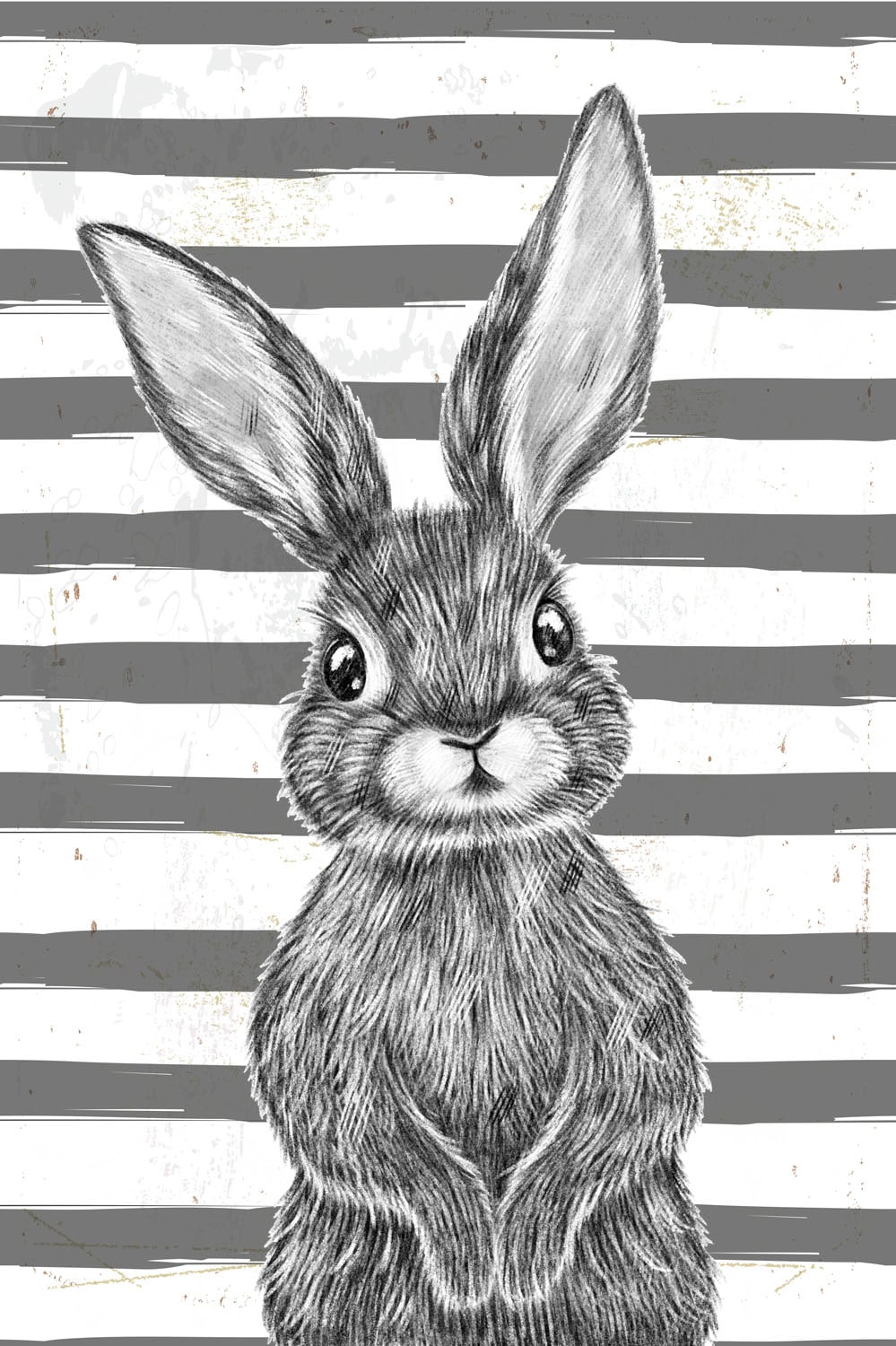 queence Metallbild »Gafa«, Hase, (1 St.), Stahlschild, Blechschild, Hase, niedlich, Wanddeko