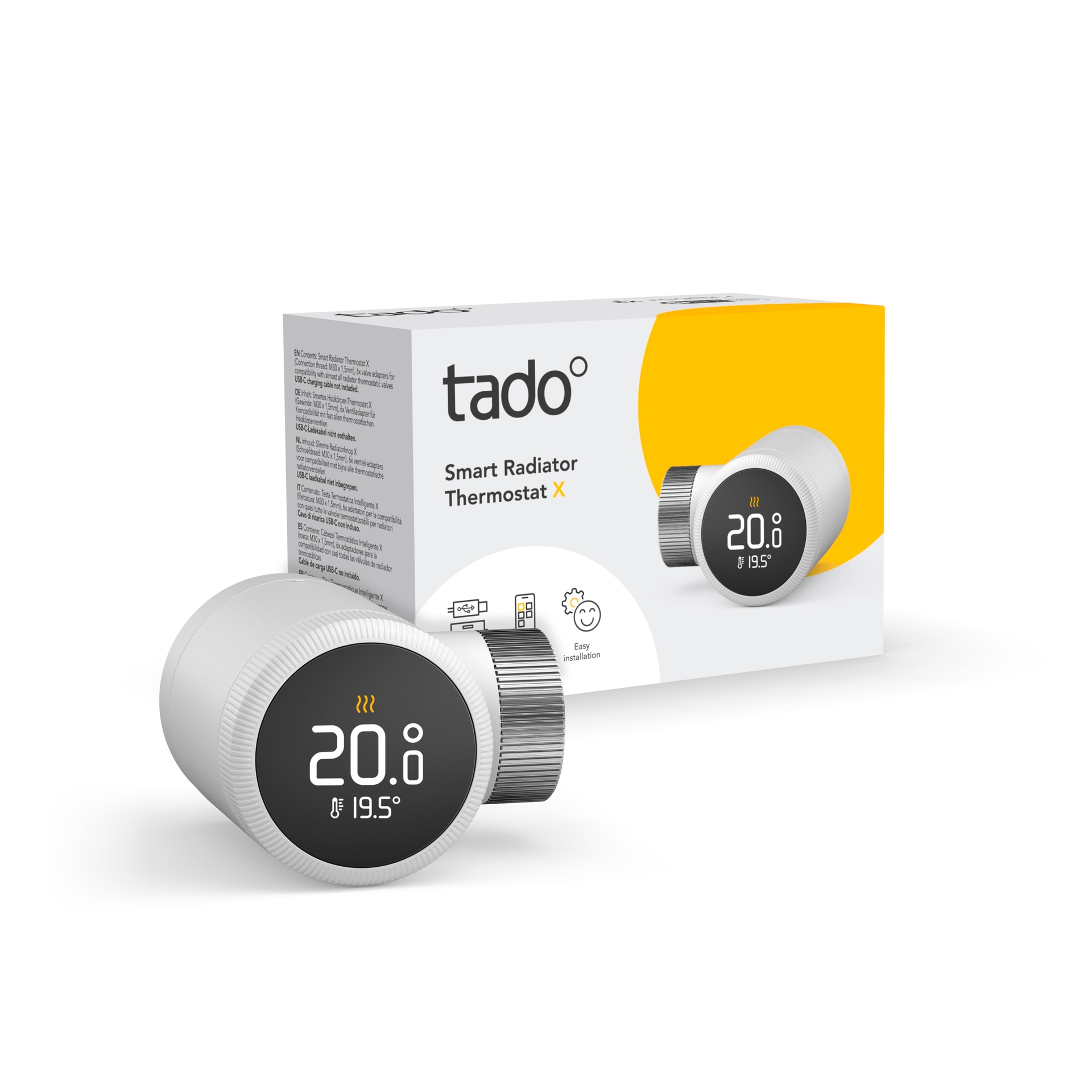 Tado Heizkörperthermostat »Bridge + 6x Smartes Heizkörperthermostat (Line X)«