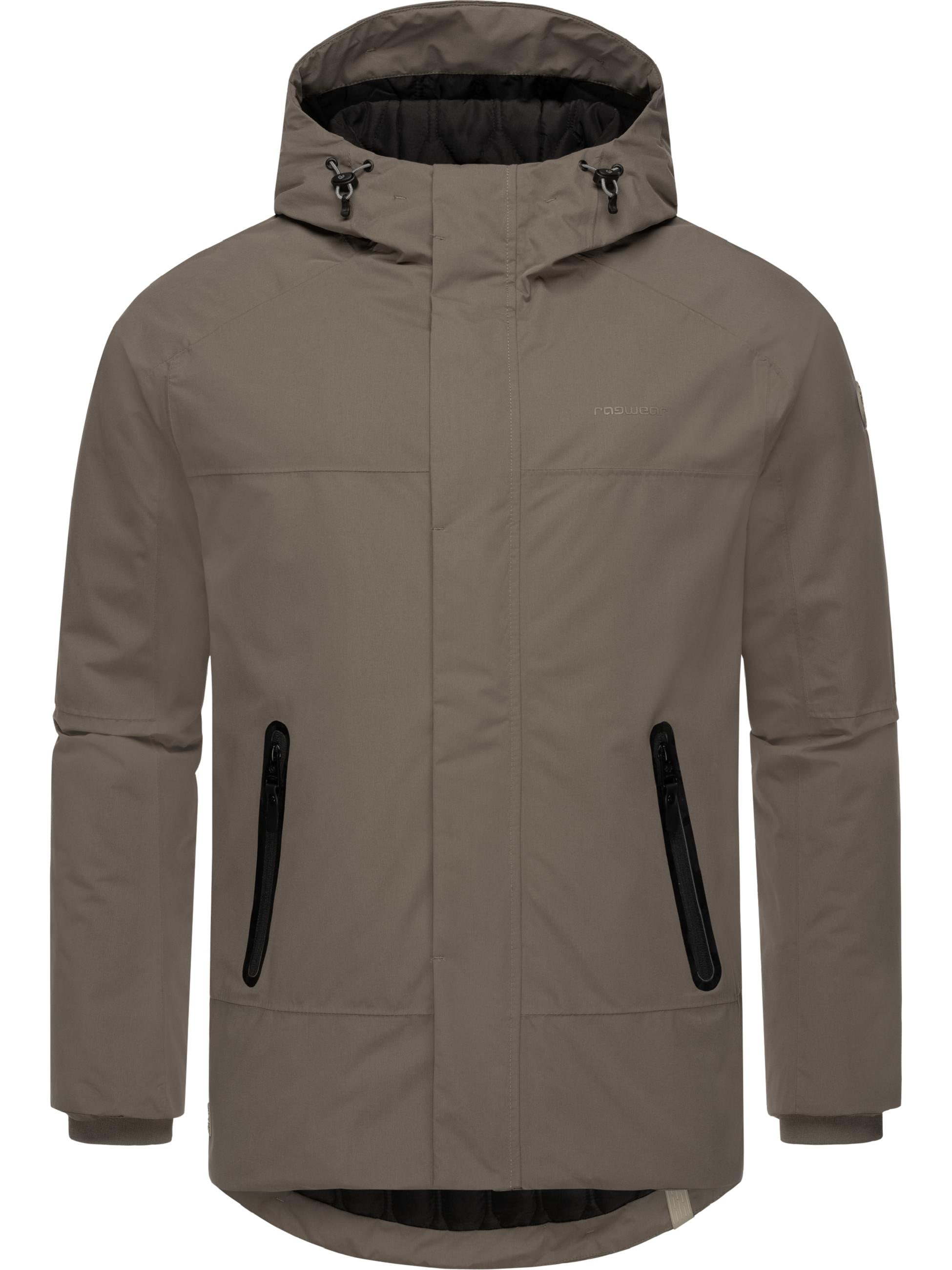 Ragwear Winterjacke »Winterjacke Hatar«, mit Kapuze, Wasserdichte Herren Outdoorjacke mit großer Kapuze