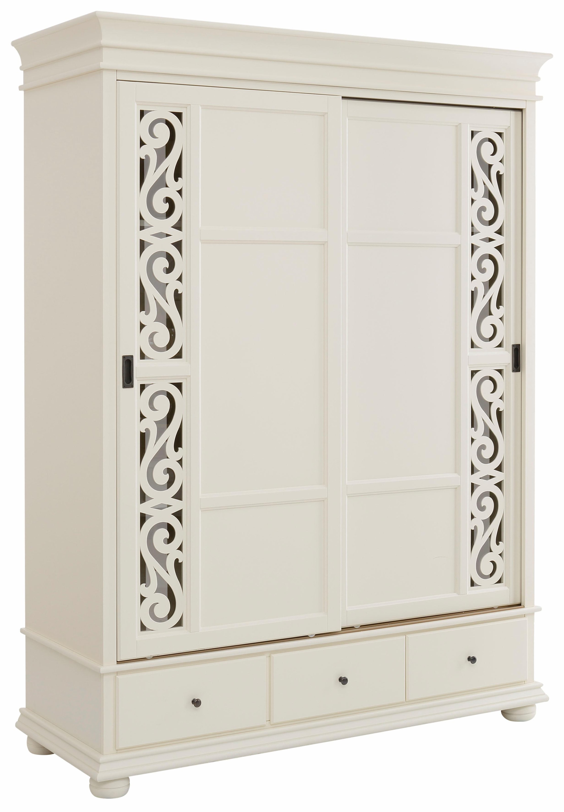 Home affaire Schiebetürenschrank »Arabeske«, mit dekorativen Fräsungen auf den Türfronten, 2-trg, Breite 160 cm