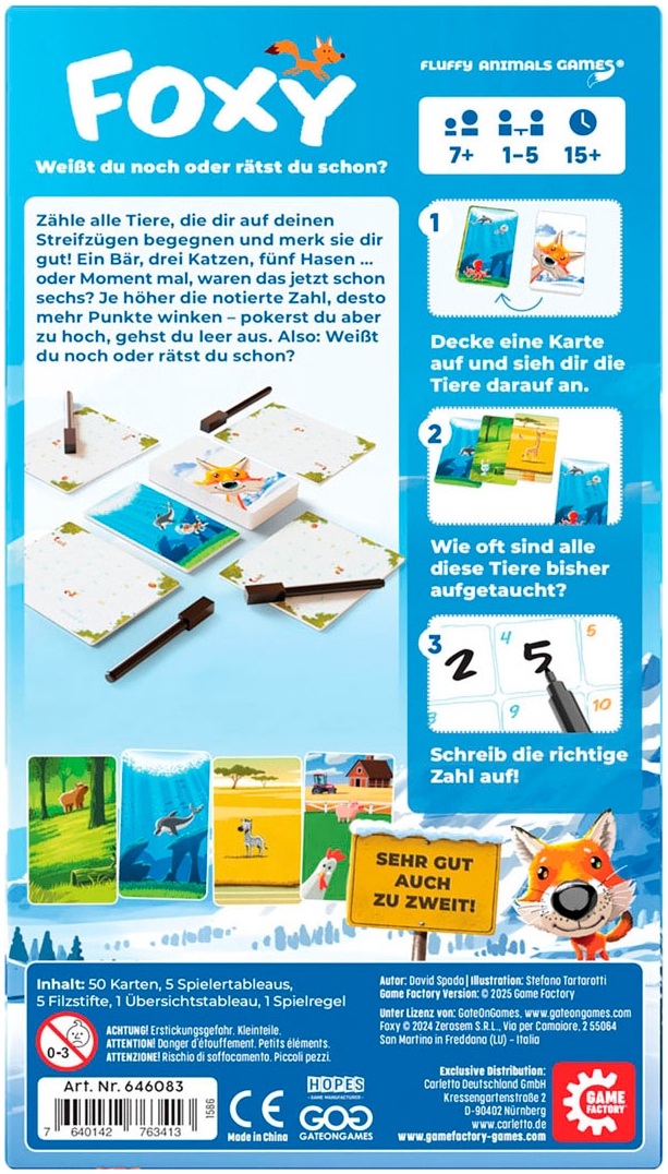 Game Factory Spiel »Foxy«