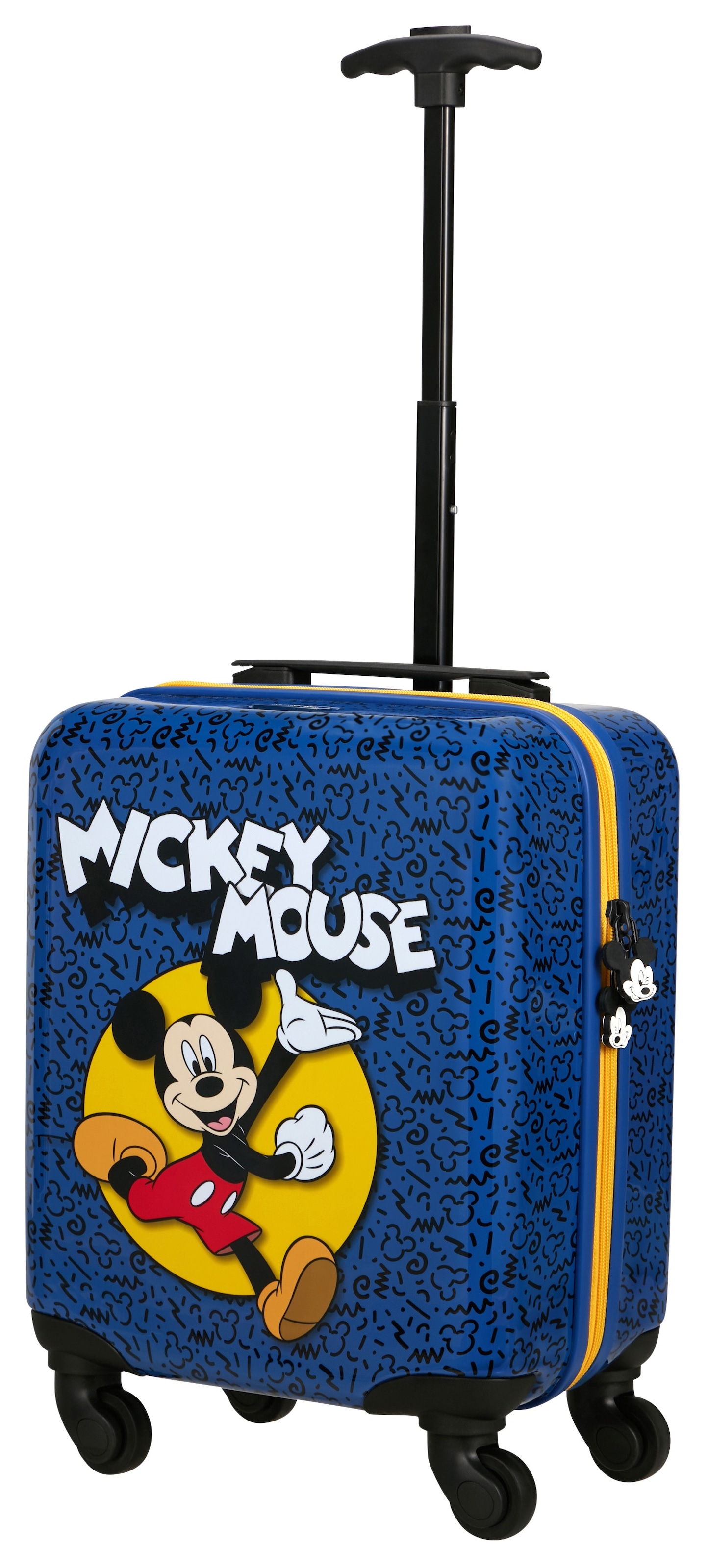 Samsonite Kinderkoffer »DAYDREAM DISNEY, Mickey Happy« 24 l 4 Rollen mit oberem Fach und Trennpolster, mit unterem Fach und Kreuzspanngurt