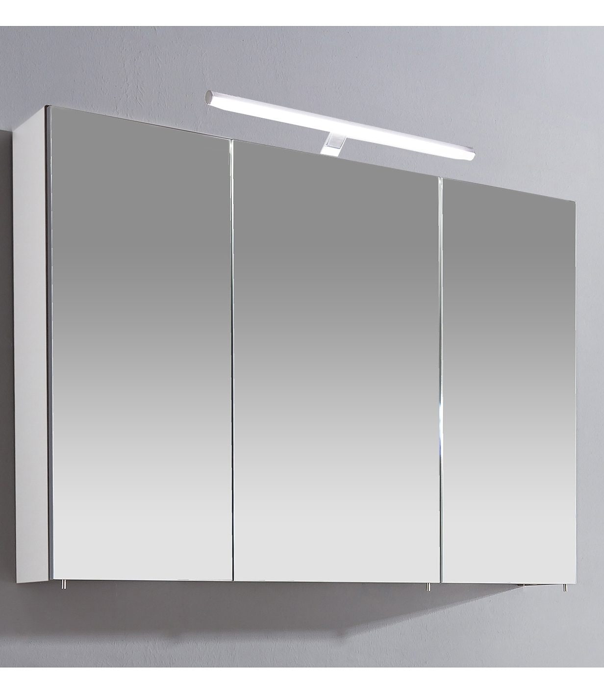 Schildmeyer Spiegelschrank »Irene«, Breite 100 cm, 3-türig, LED-Beleuchtung,  Schalter-/Steckdosenbox online kaufen | mit 3 Jahren XXL Garantie