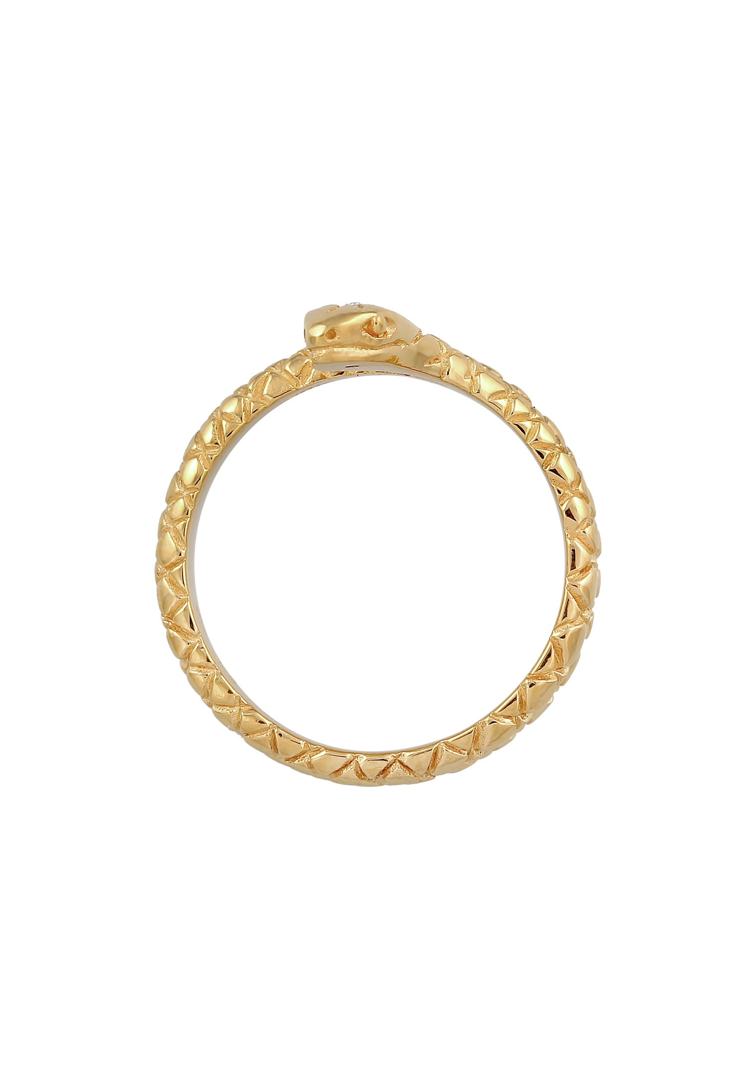 Elli Silberring »Ring Schlange Wickelring Zirkonia 925 Silber«