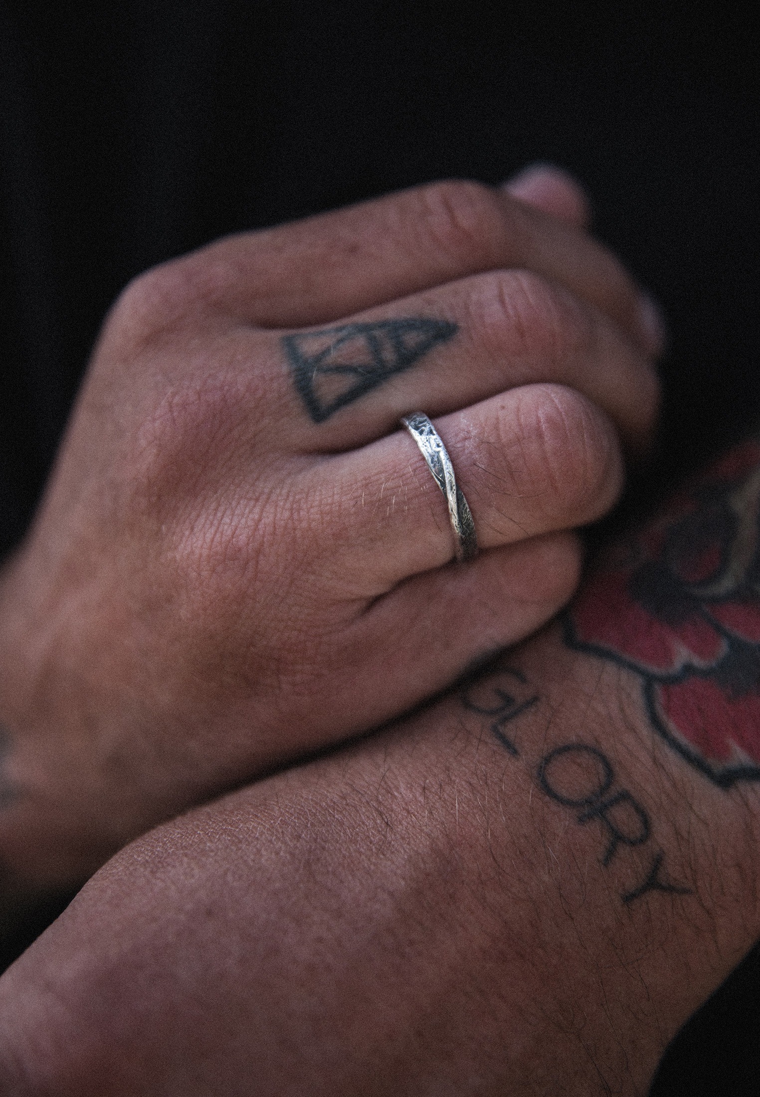 HAZE & GLORY Silberring »Ring Herren Bandring - Twisted 925 Silber«