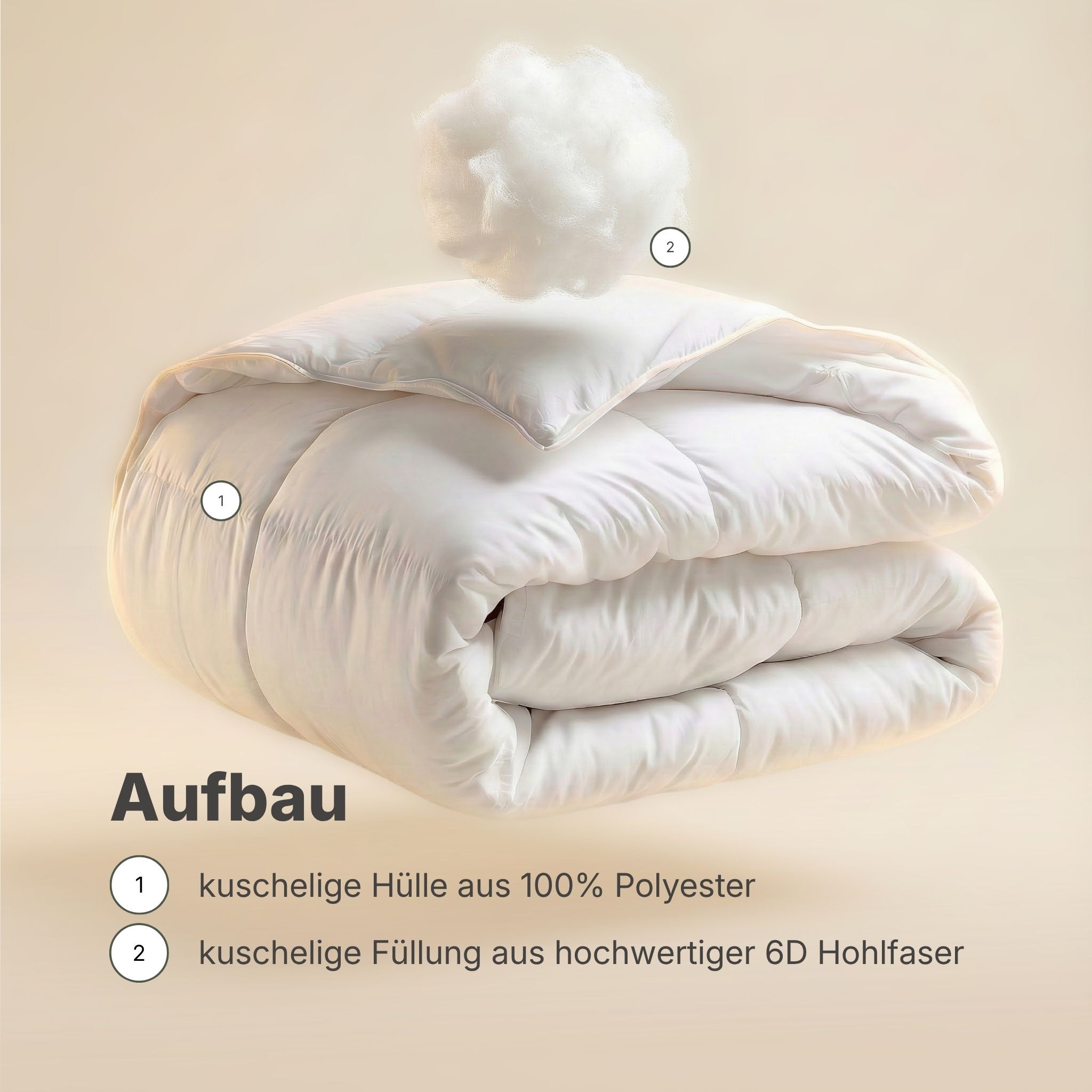 OTTO home Microfaserbettdecke »oder Baumwollbettdecke Baca, Bettdecke 135x200 cm & weitere Größen« leicht Füllung hochwertige 6D-Hohlfaser oder reine Baumwolle 1 Stk. tlg. Bettdecke, Sommer, Winter, 4-Jahreszeiten, Sternendruck
