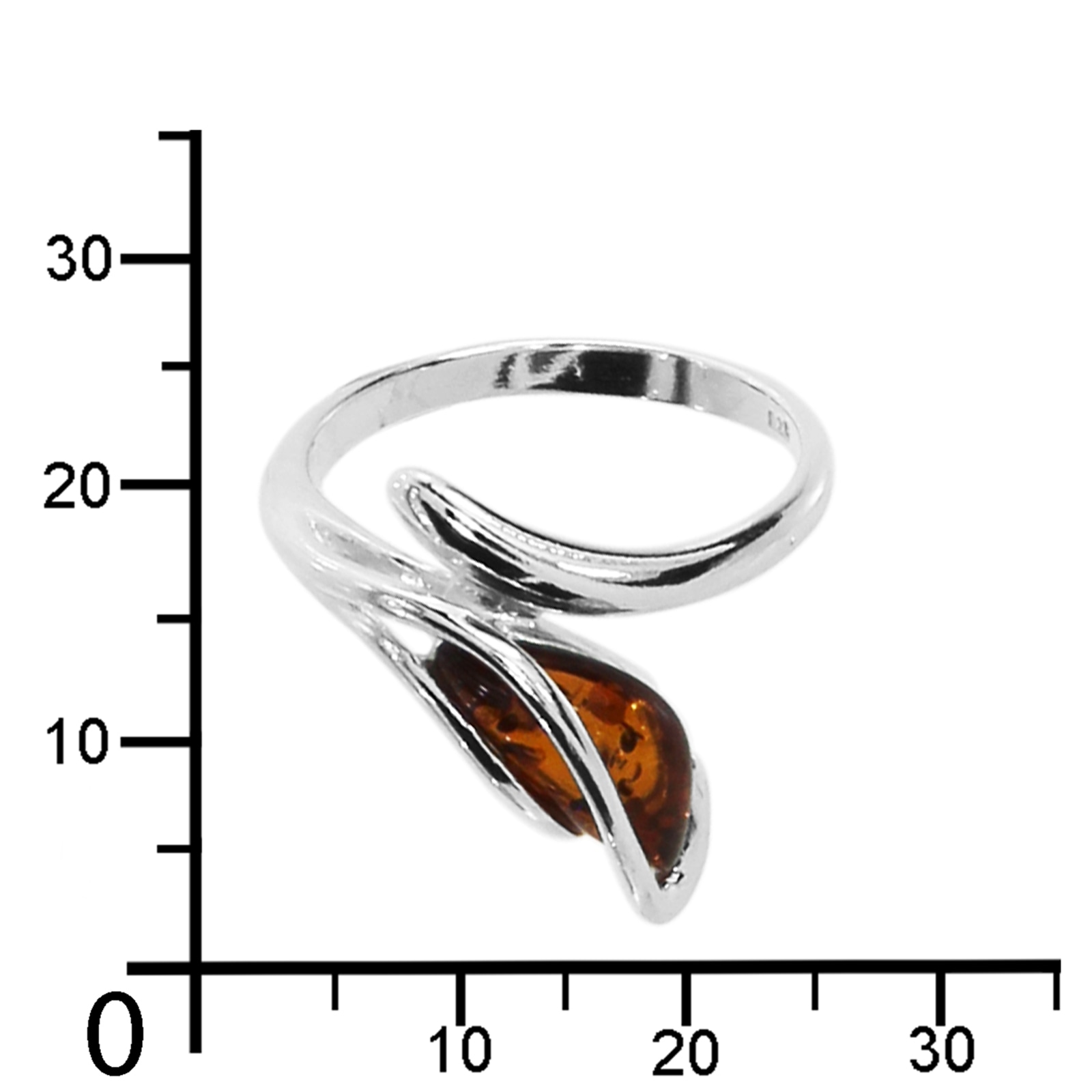 OSTSEE-SCHMUCK Fingerring »- Minna - Silber 925/000 - Bernstein«