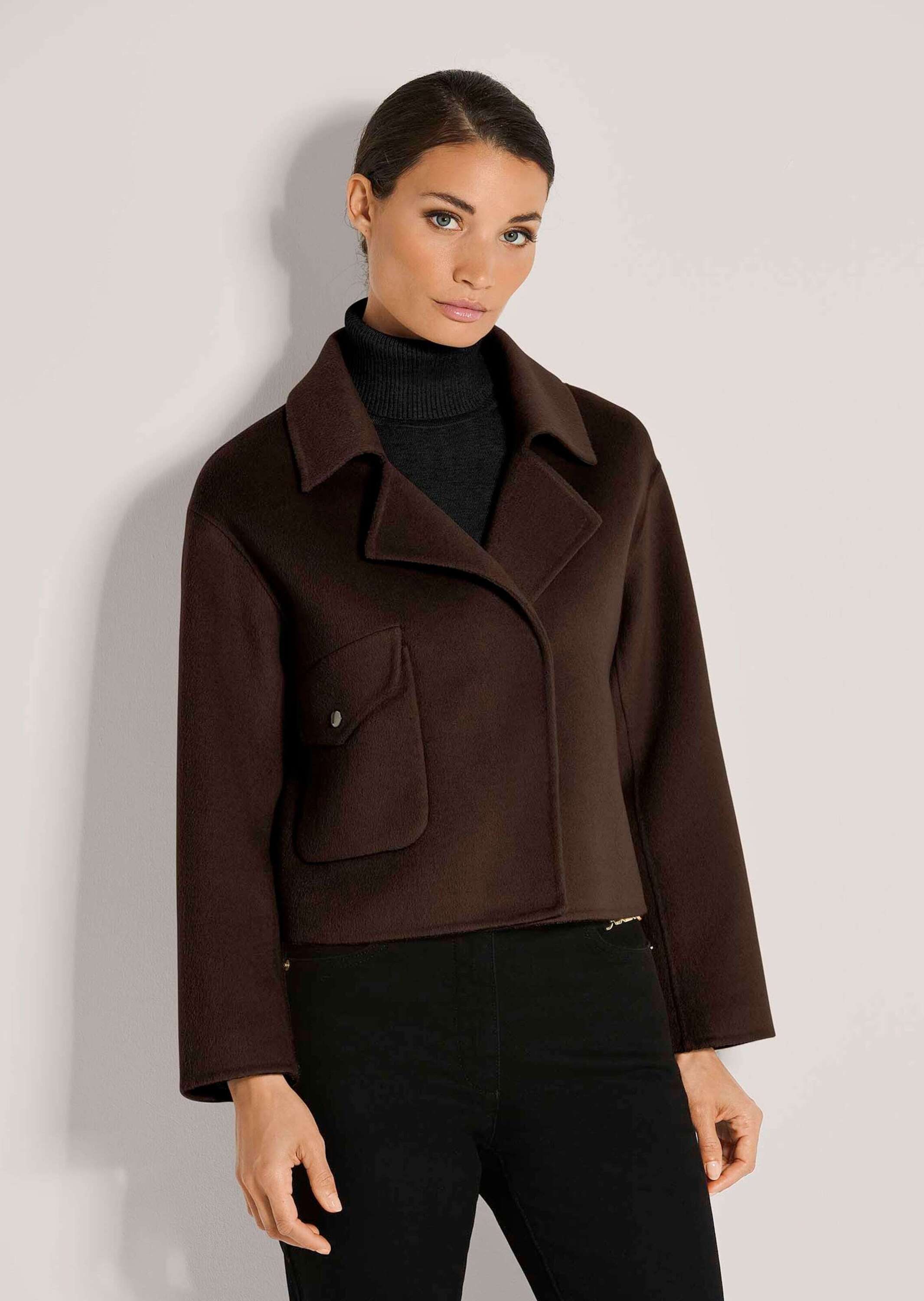 MADELEINE Kurzjacke »Doubleface-Jacke aus Wolle Jas. Zuiver wol« Doublefaceverarbeitung