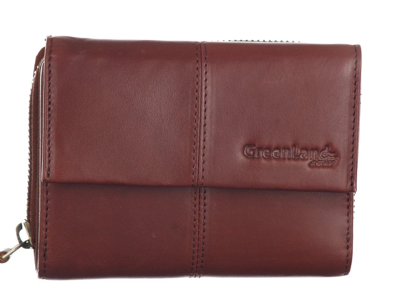GreenLand Nature Geldbörse, Reißverschlussbörse, Damenbörse, Portemonnaie