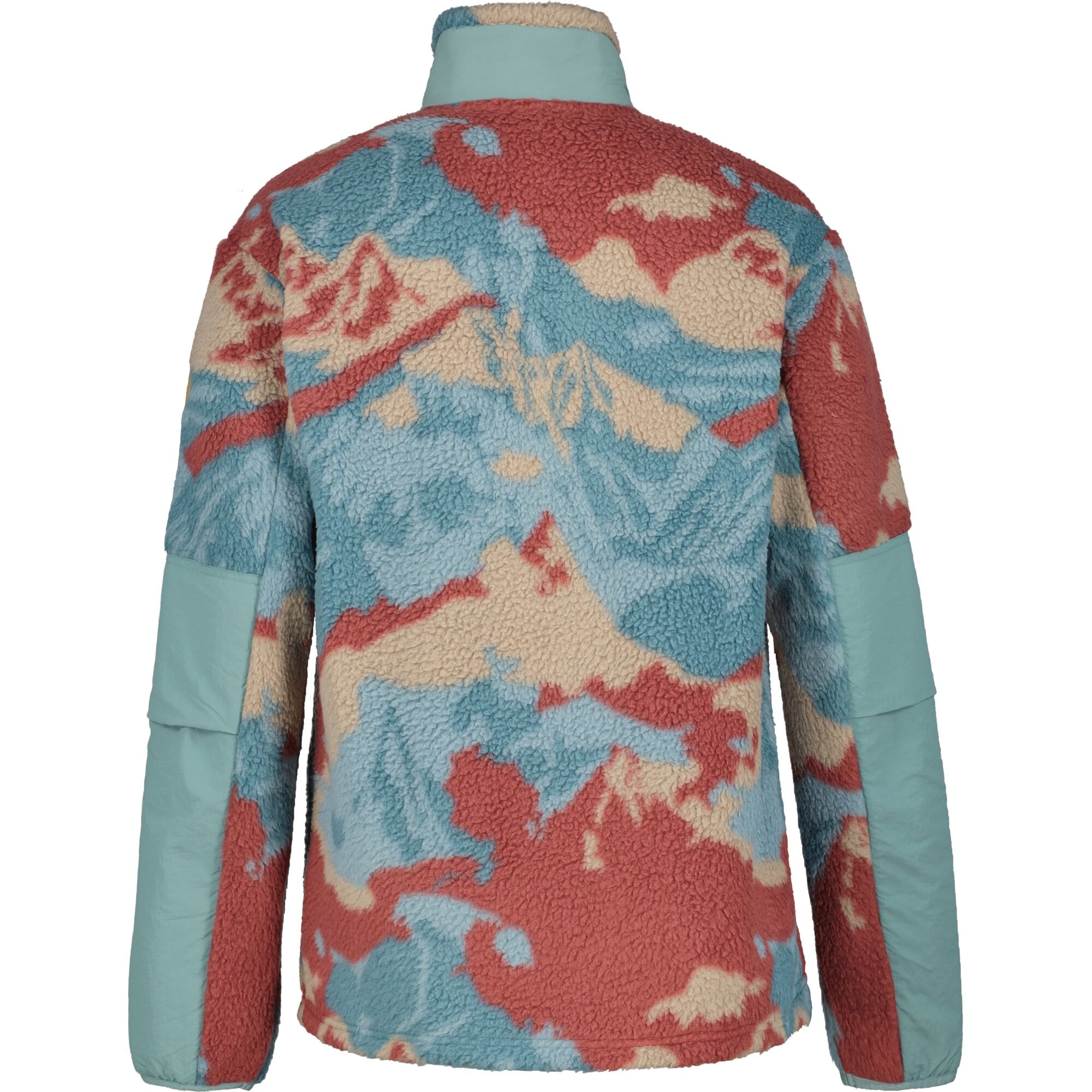 Icepeak Fleeceshirt »H PRINT FLEECEJACKE MEMPHIS«, mit kontrastfarbenem Logopatch am Oberarm