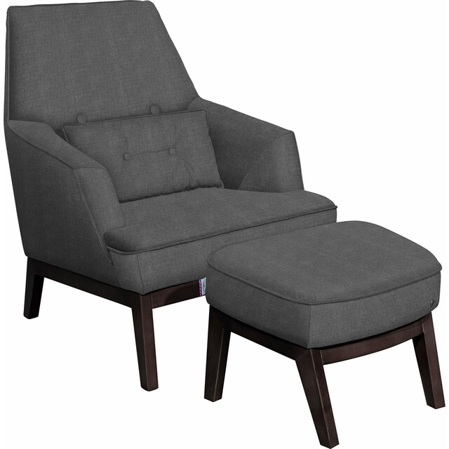 TOM TAILOR HOME Sessel »COZY«, im Retrolook, mit Kedernaht und Knöpfung, Füße  wengefarben auf Raten kaufen